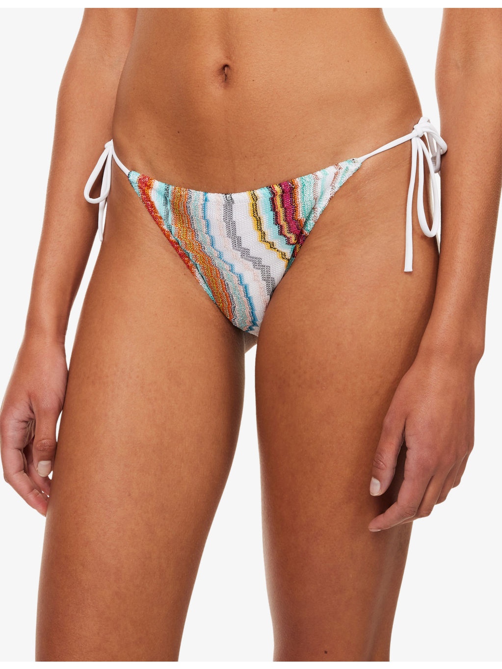 Wave Metallic-Knit Bikini Set - 4