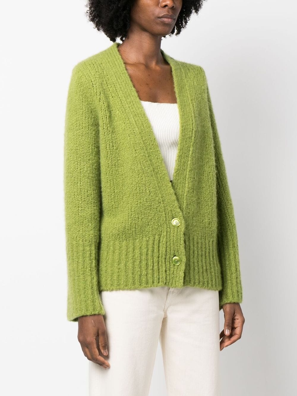 V-neck soft-knit cardigan - 3