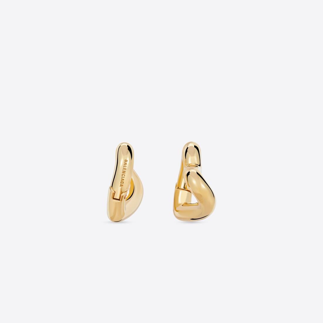 Women's Loop Heart Earrings in Gold - 3