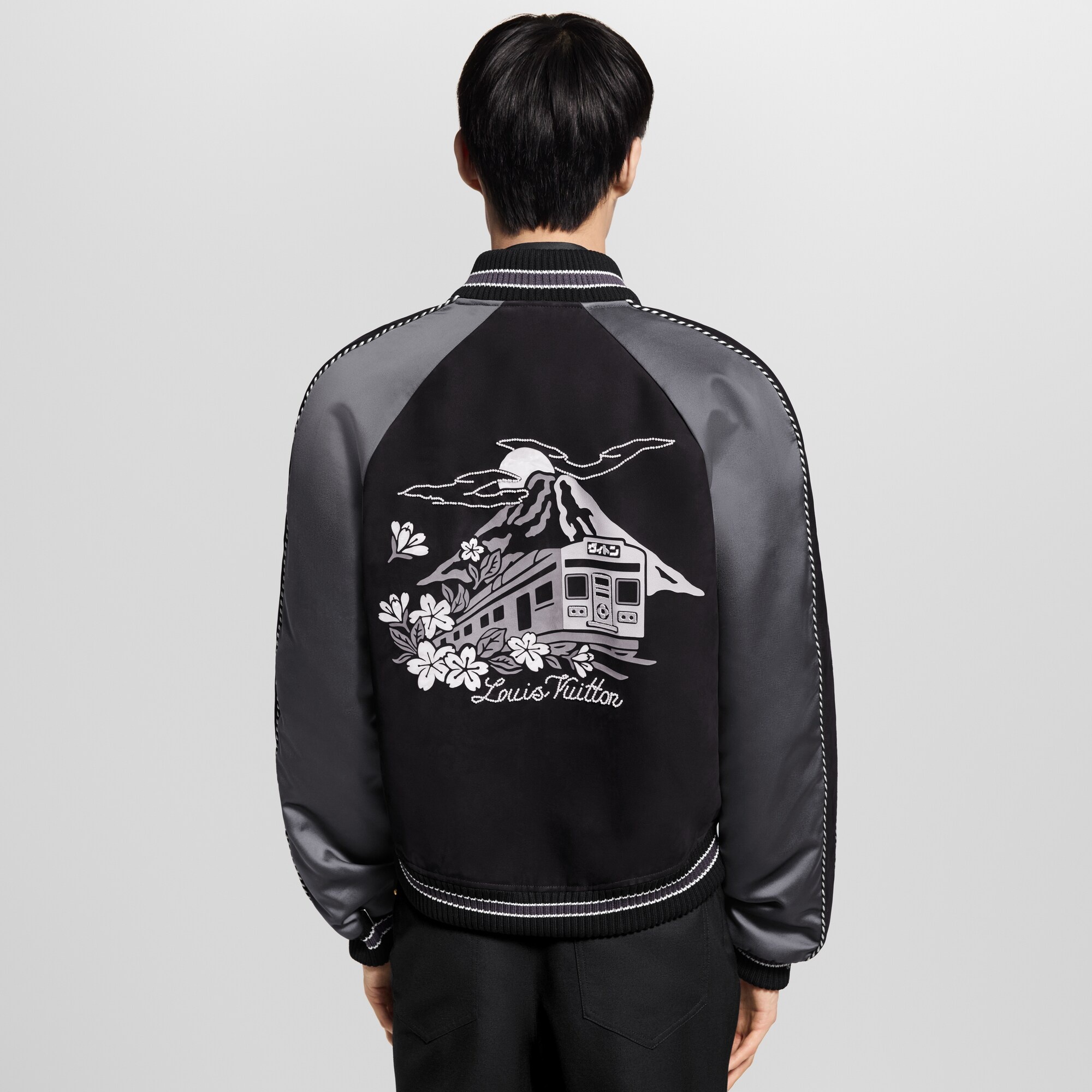 Embellished Mix Leather Blouson - 4