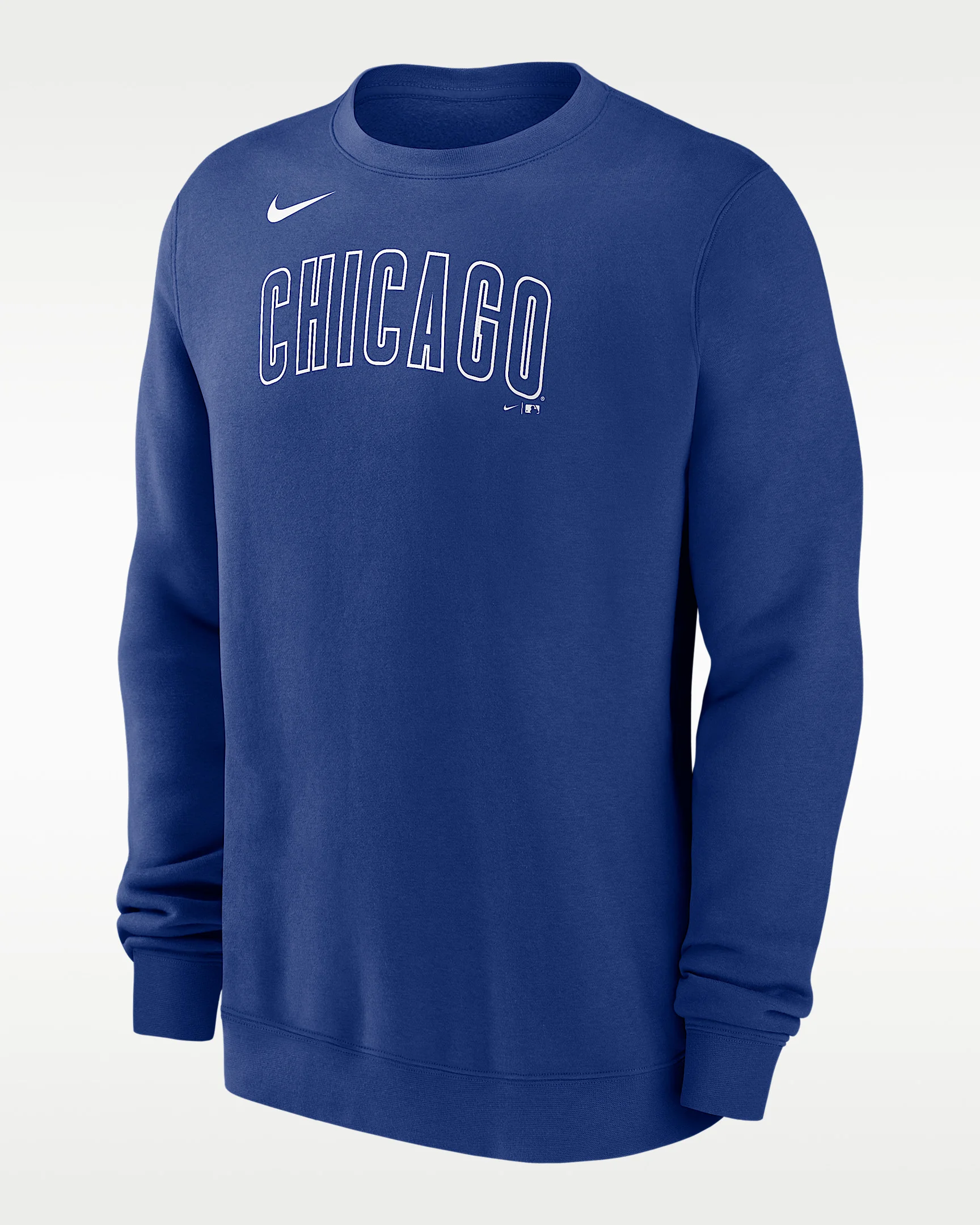 Chicago Cubs Wordmark Men's Nike MLB Pullover Crew - 1