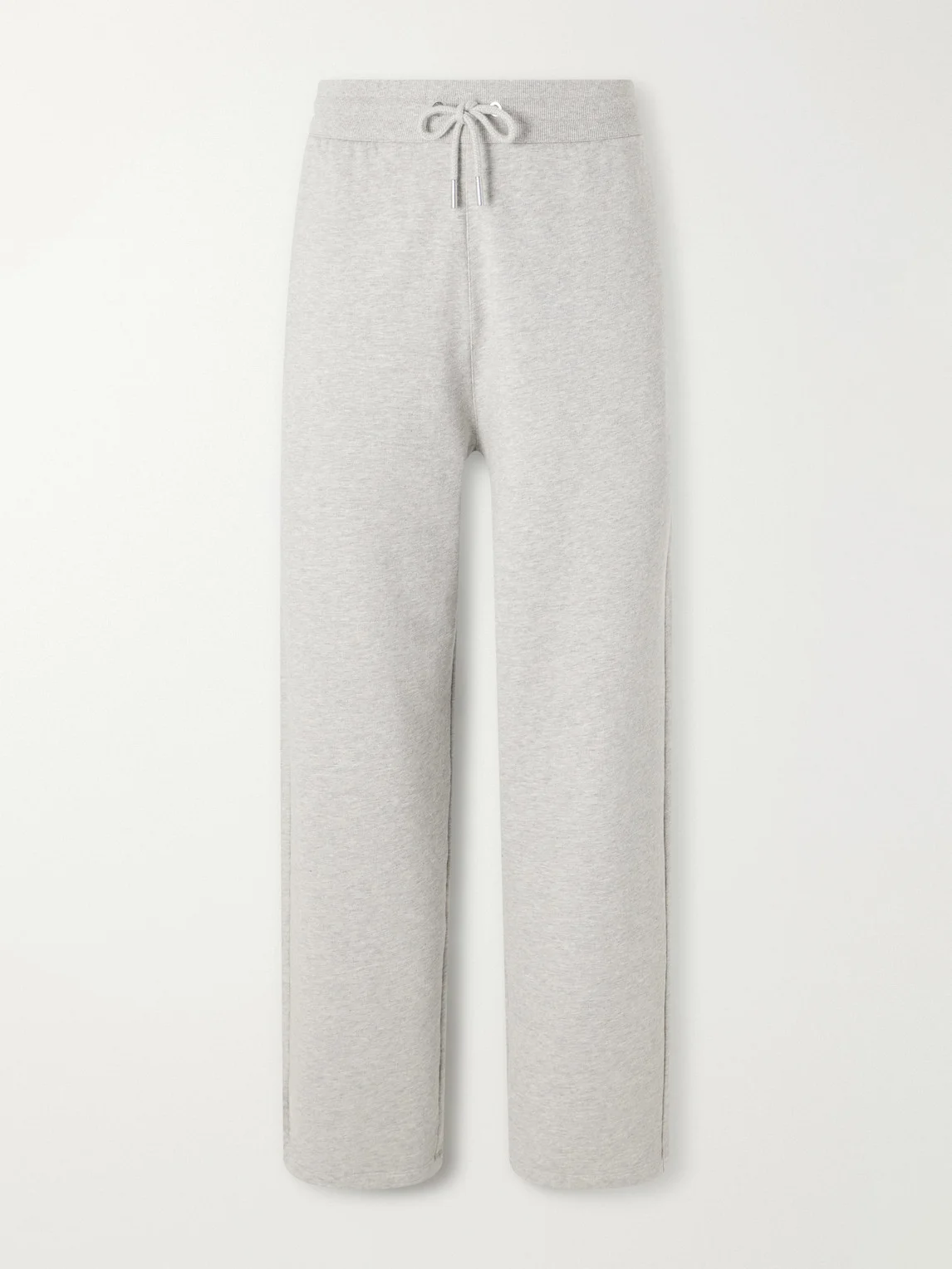 Straight-Leg Cotton-Blend Jersey Sweatpants - 1