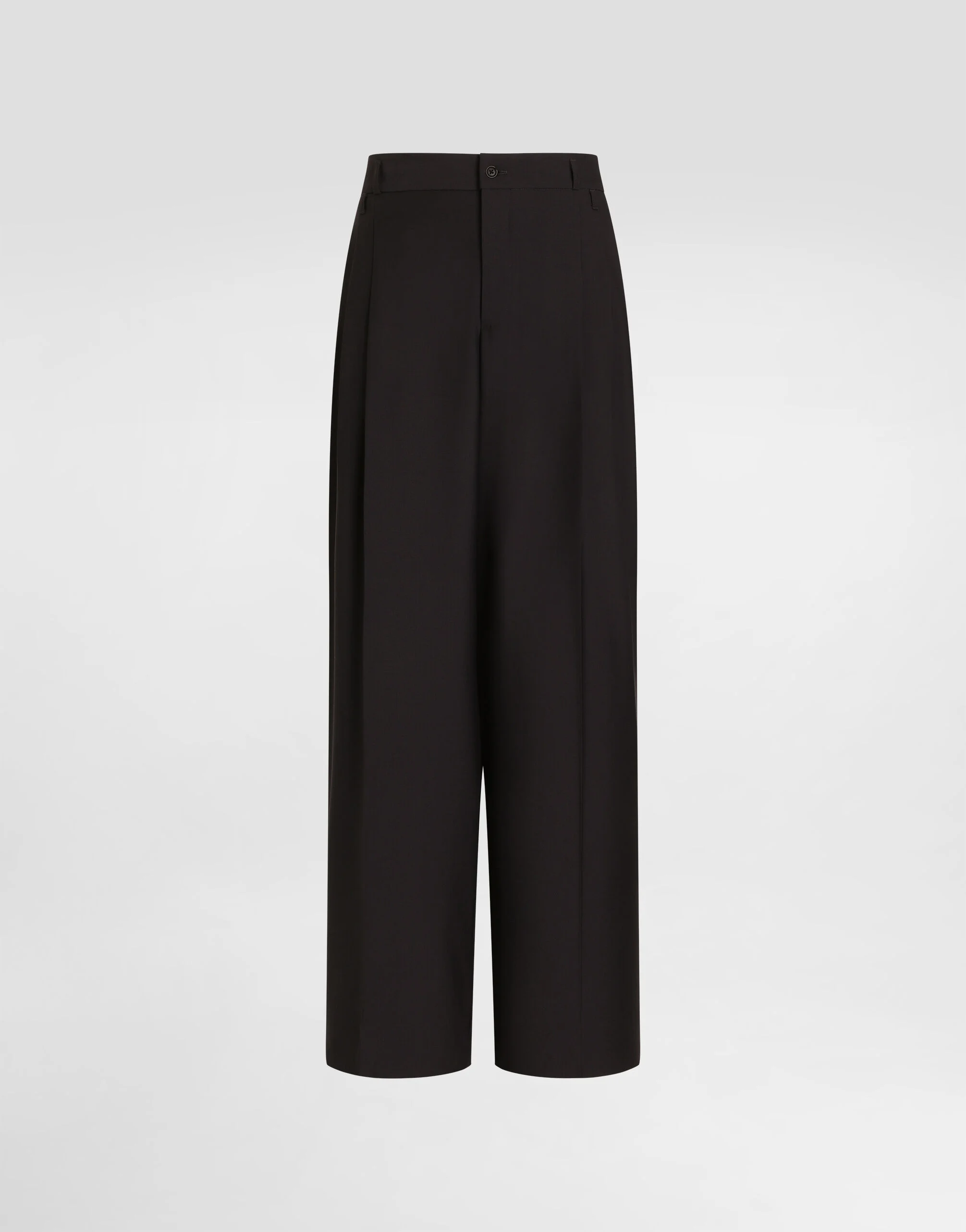 Wool faille trousers - 1