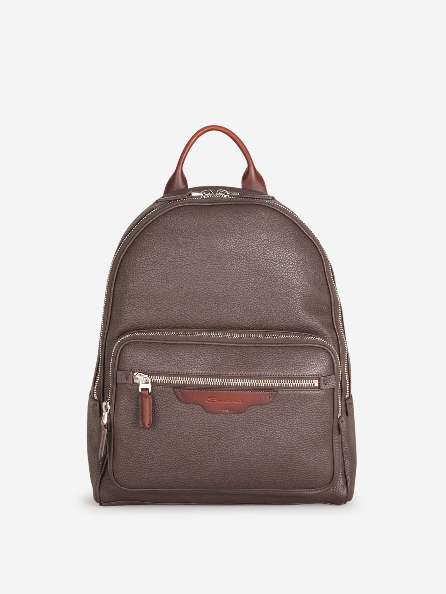 TWO-TONE LEATHER BACKPACK - 1