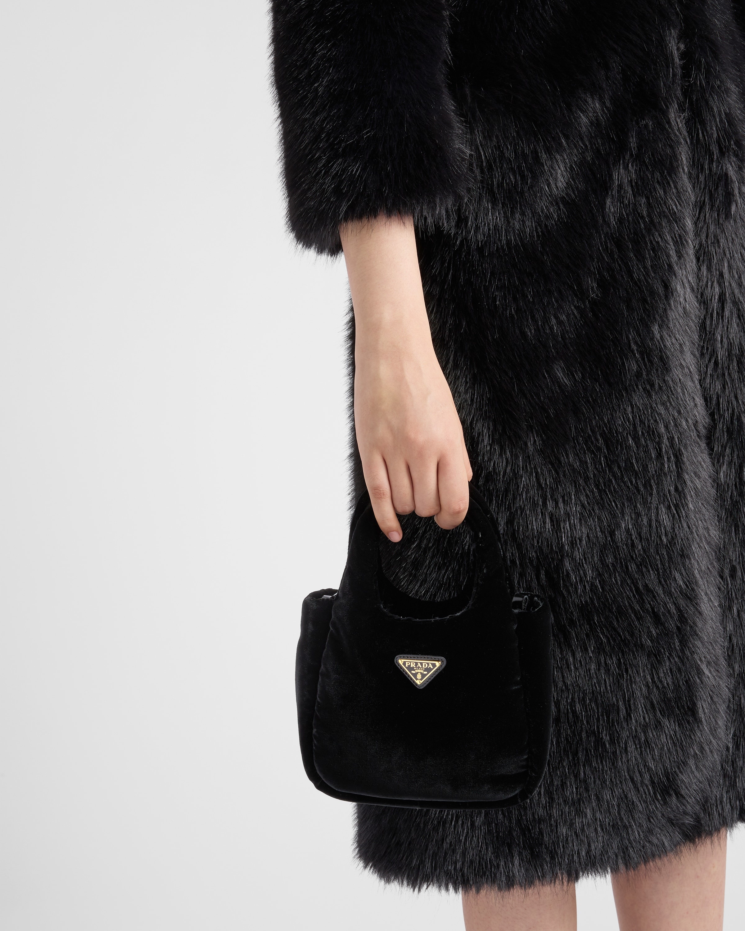 Padded velvet mini handbag - 8