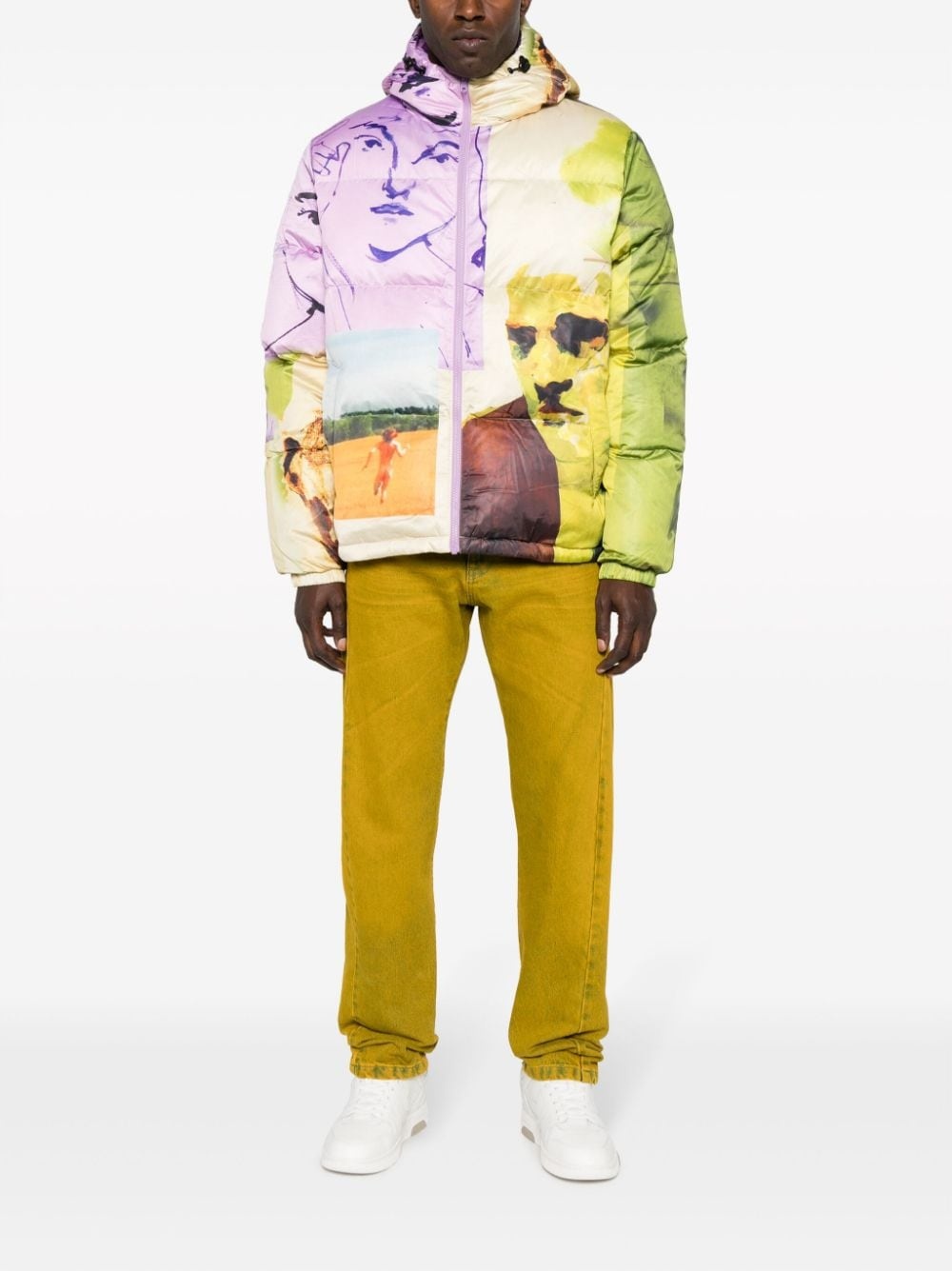 Mismatched padded jacket - 2