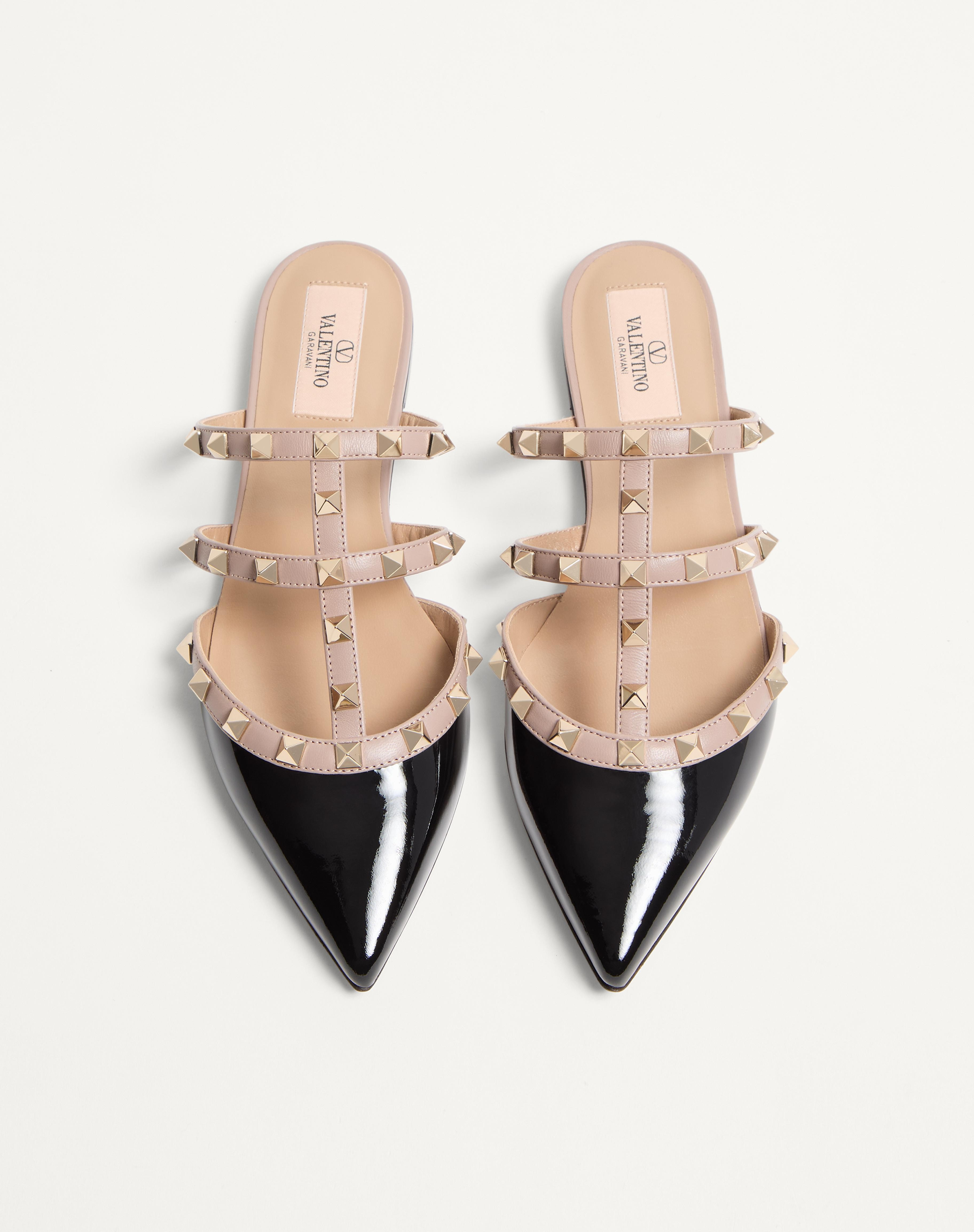 ROCKSTUD PATENT-LEATHER MULE - 4