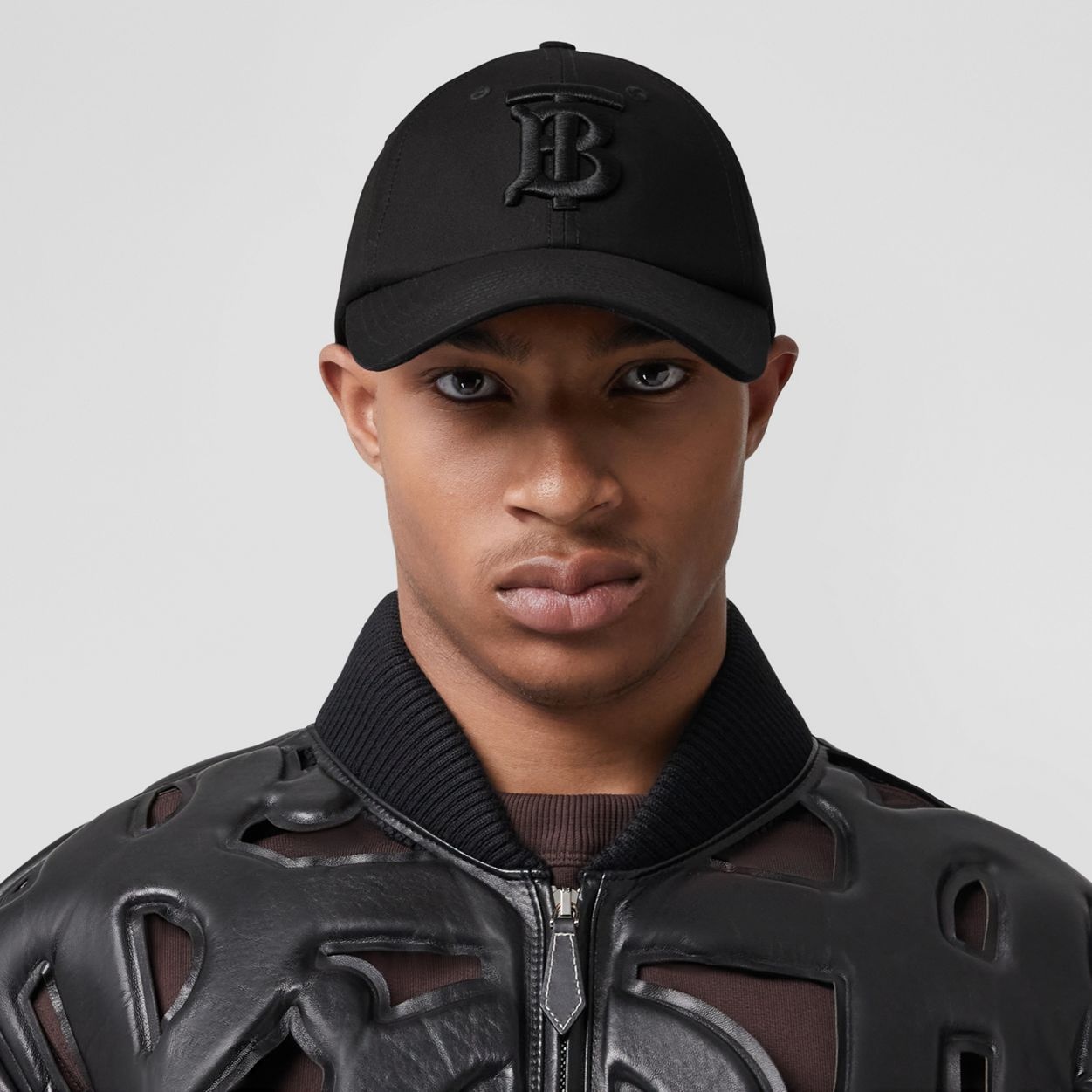 Monogram Motif Cotton Gabardine Baseball Cap - 3