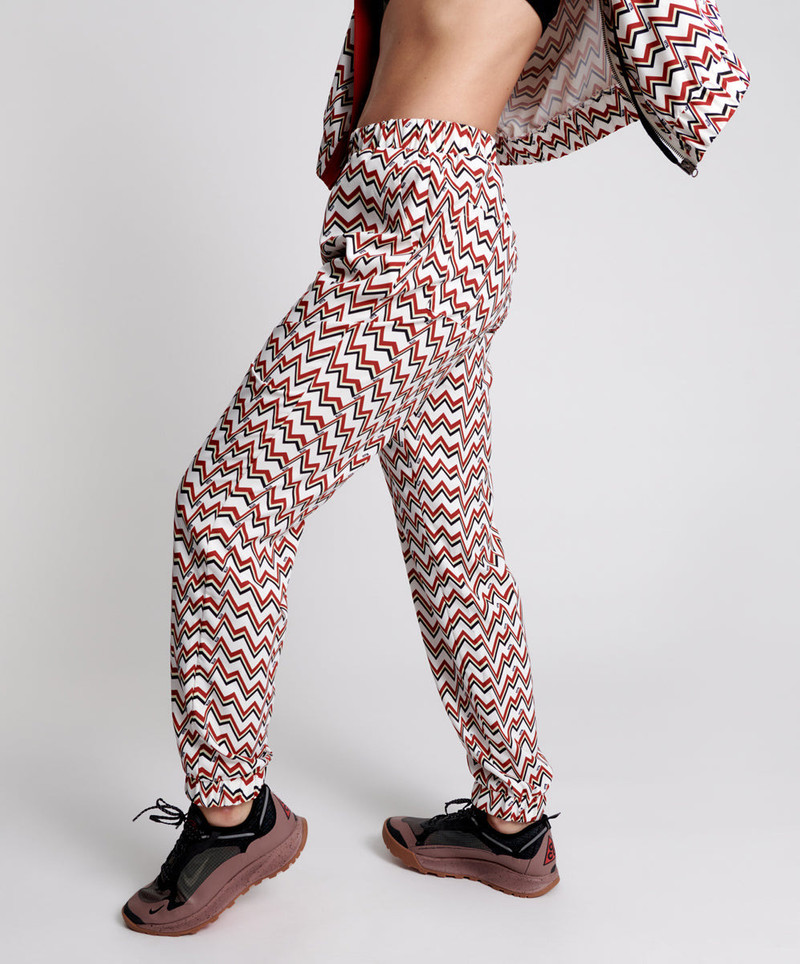 O.T.S Heartline Track Pants - Red White 3