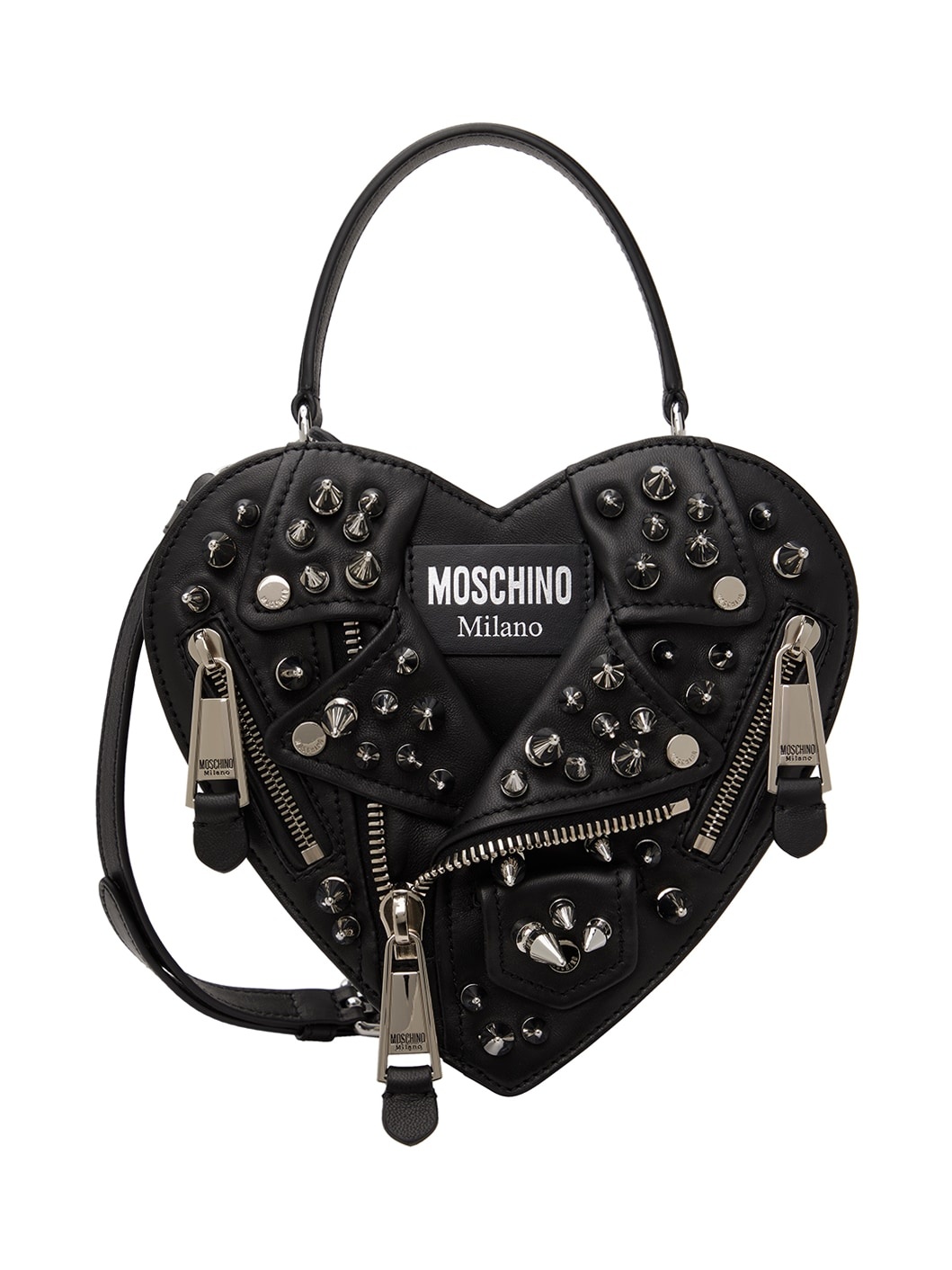 Black Heart Biker Bag - 1