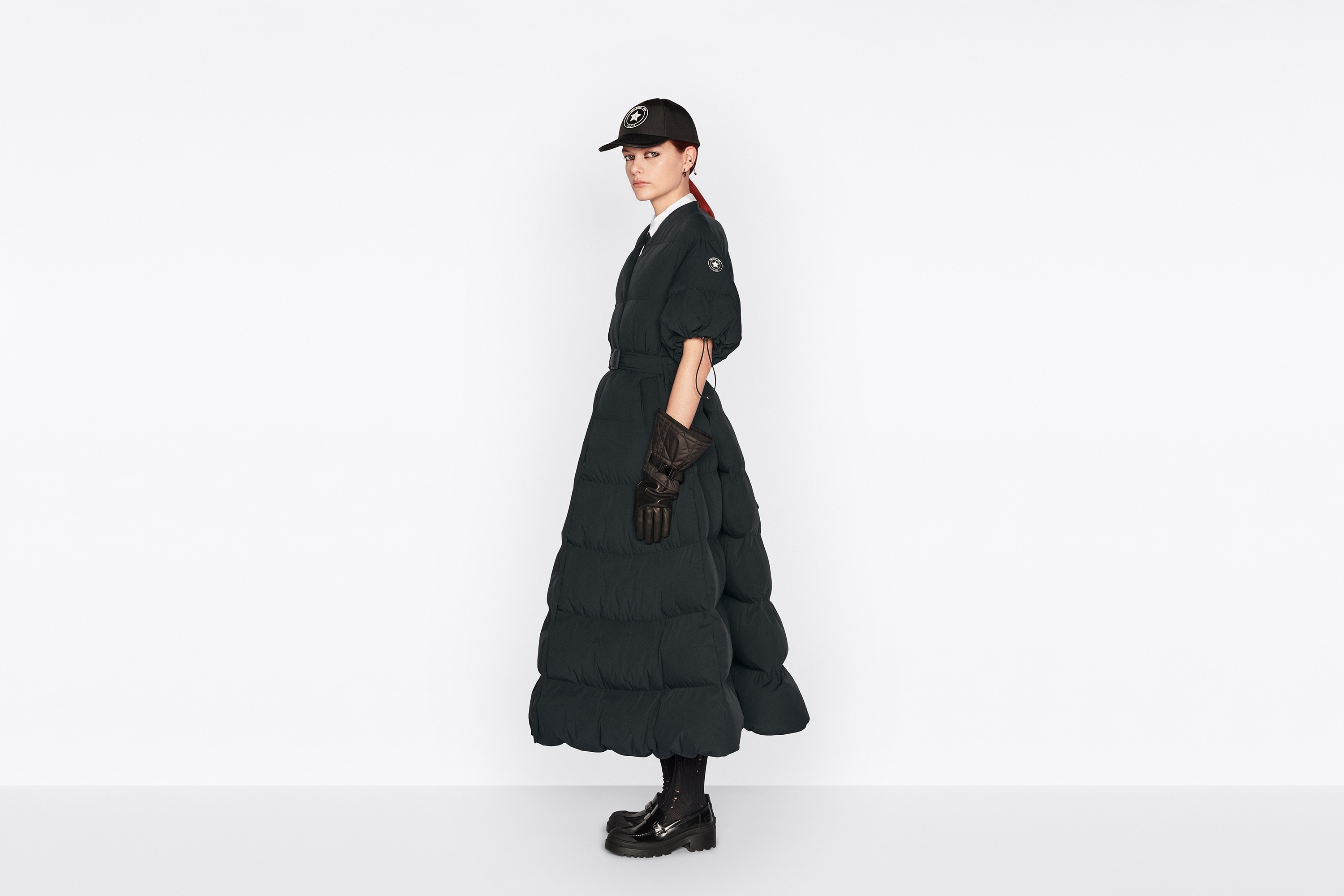 DiorAlps Long Down Jacket with Belt - 5