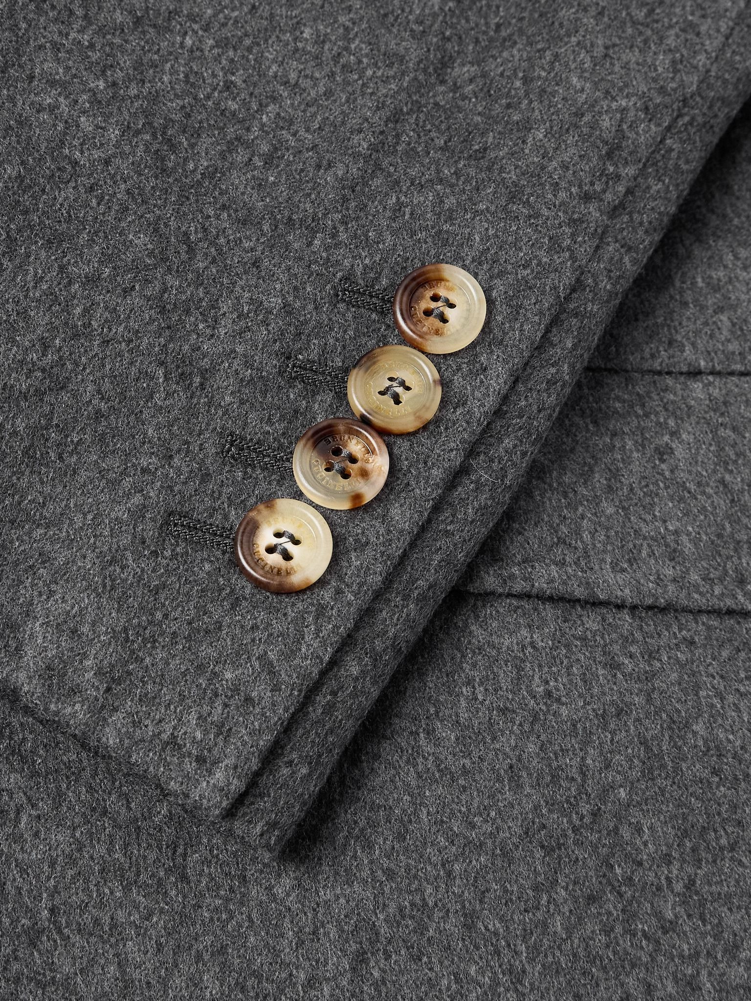 Wool and Cashmere-Blend Overcoat Gray - 6