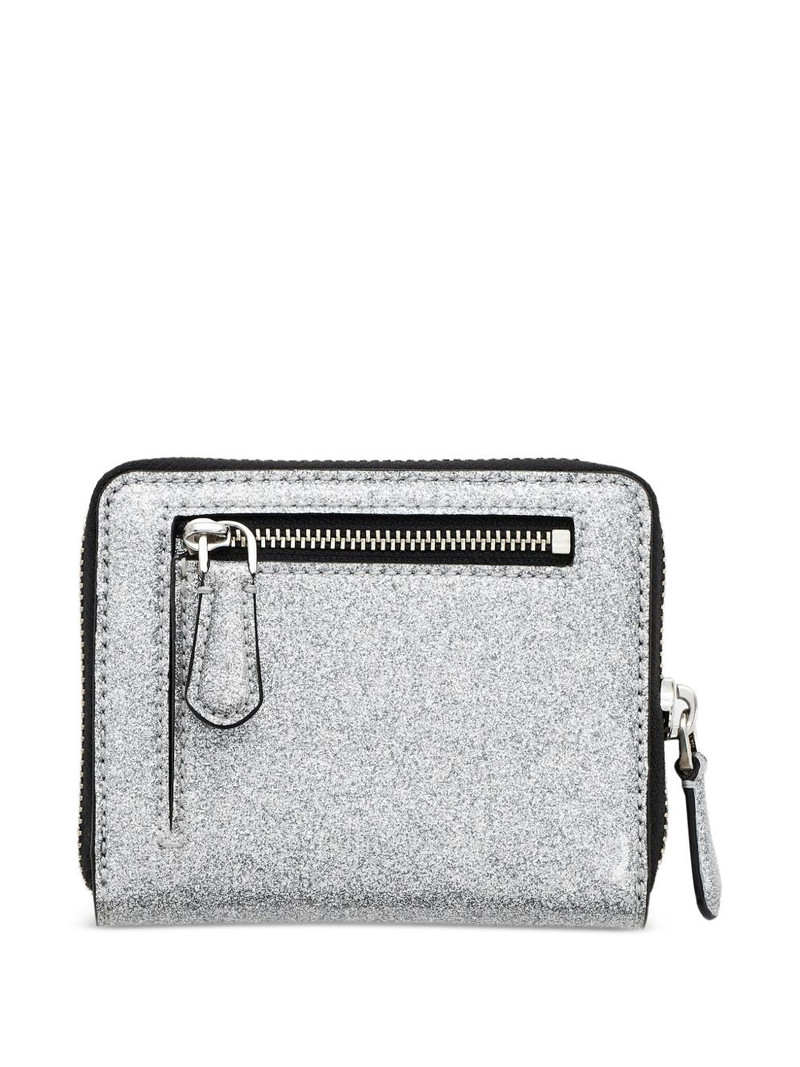 Marc Jacobs The Coated Glitter leather wallet outlook