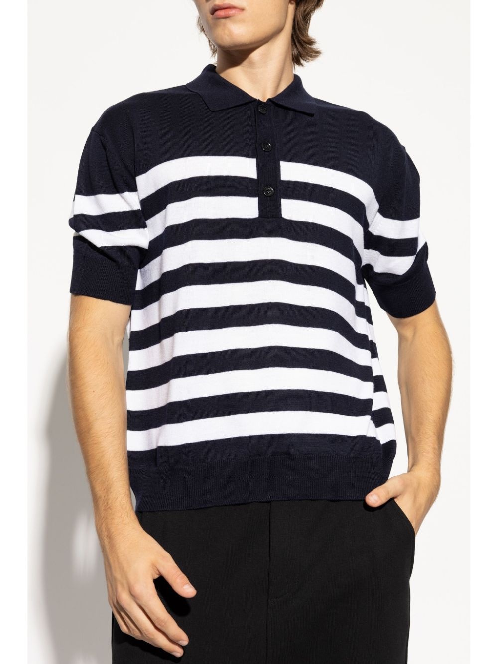 striped polo shirt - 3