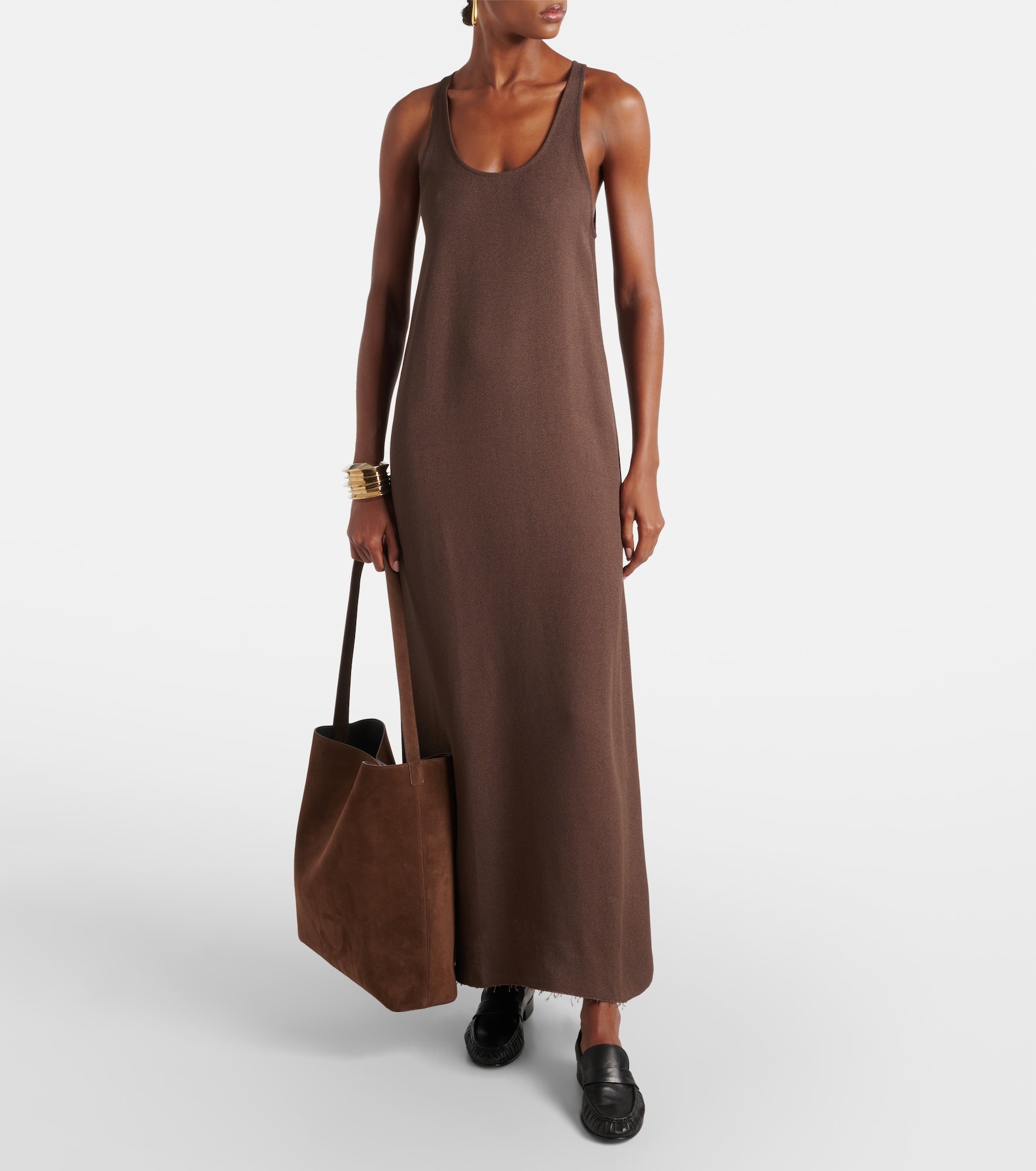 Sac Large suede tote bag - 5