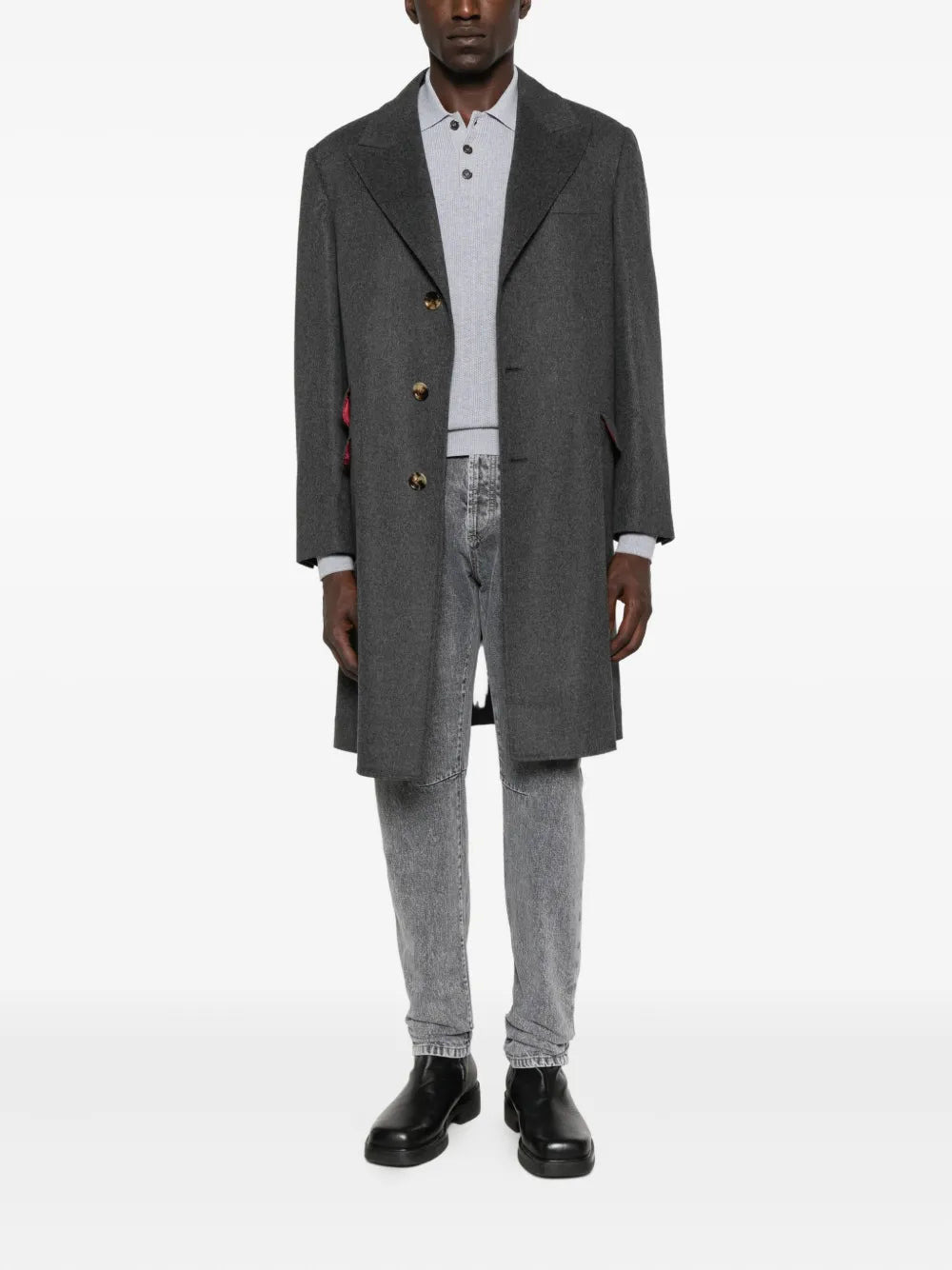 Brunello Cucinelli Men ^ Coat With Button Closure And Pocket - 2
