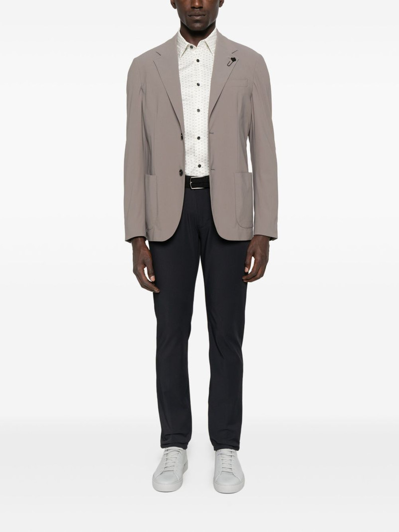 LARDINI patch-pocket blazer outlook