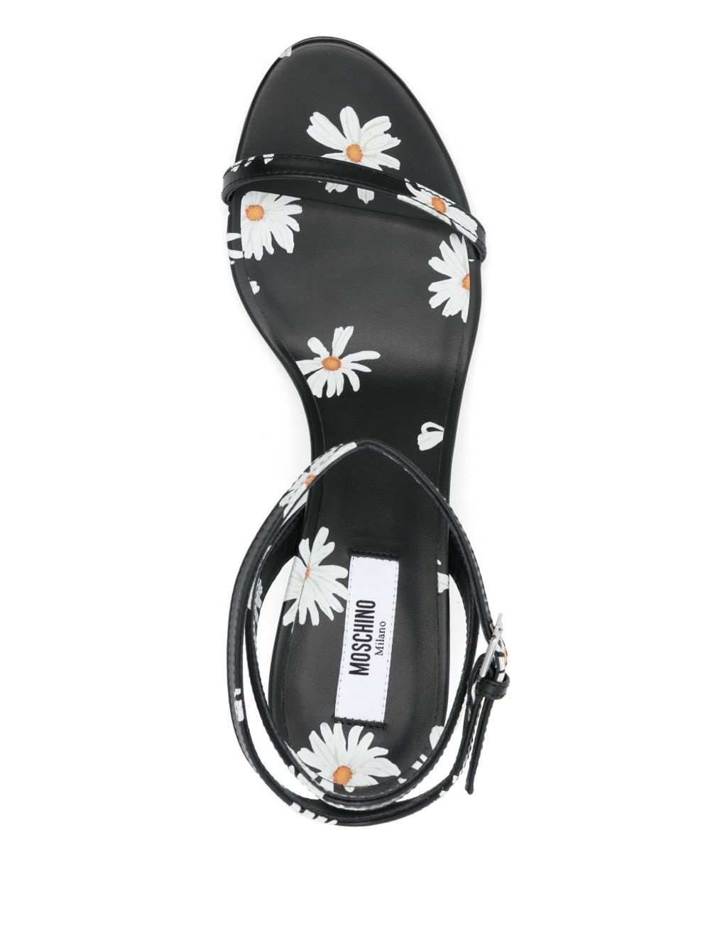 55mm floral-print sandals - 4