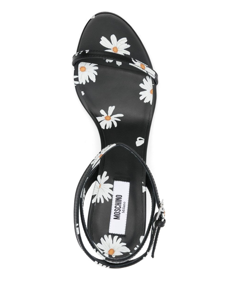 55mm floral-print sandals 4