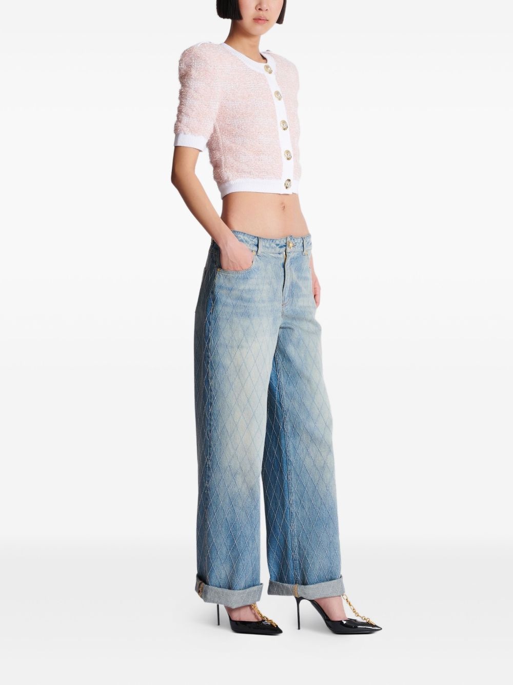 cropped cardigan - 3