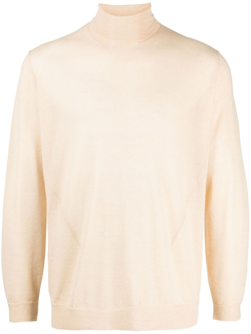 logo-patch cashmere jumper 1