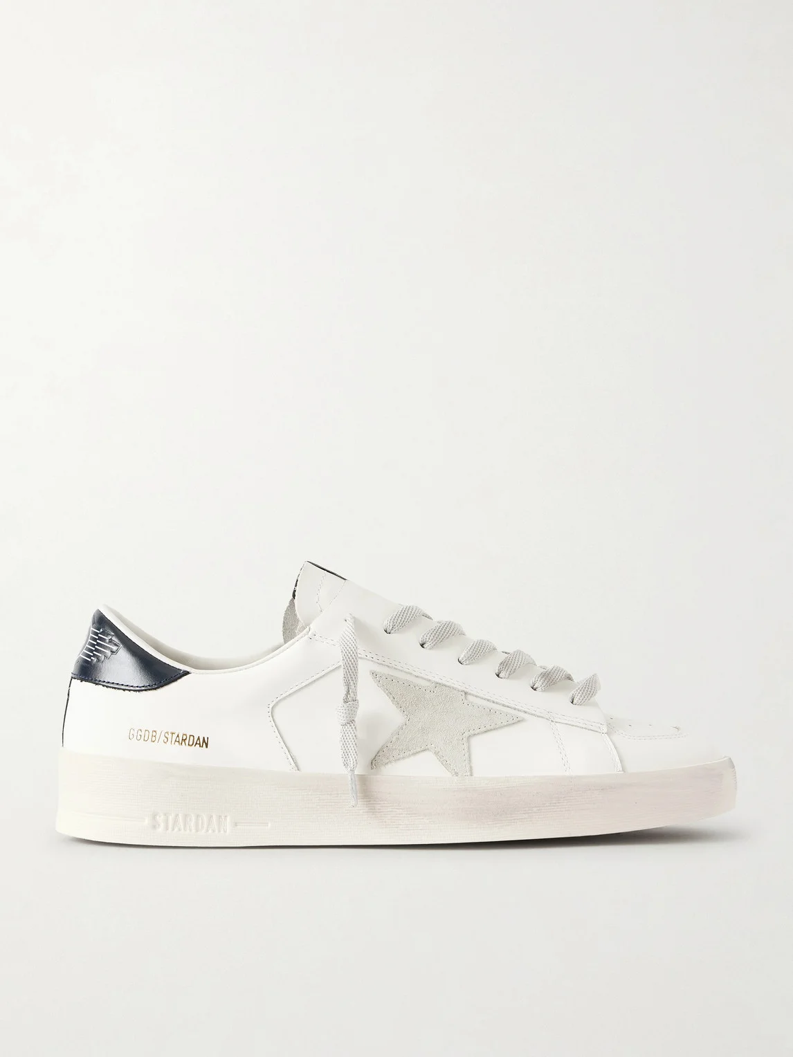 Stardan Suede-Trimmed Leather Sneakers - 1