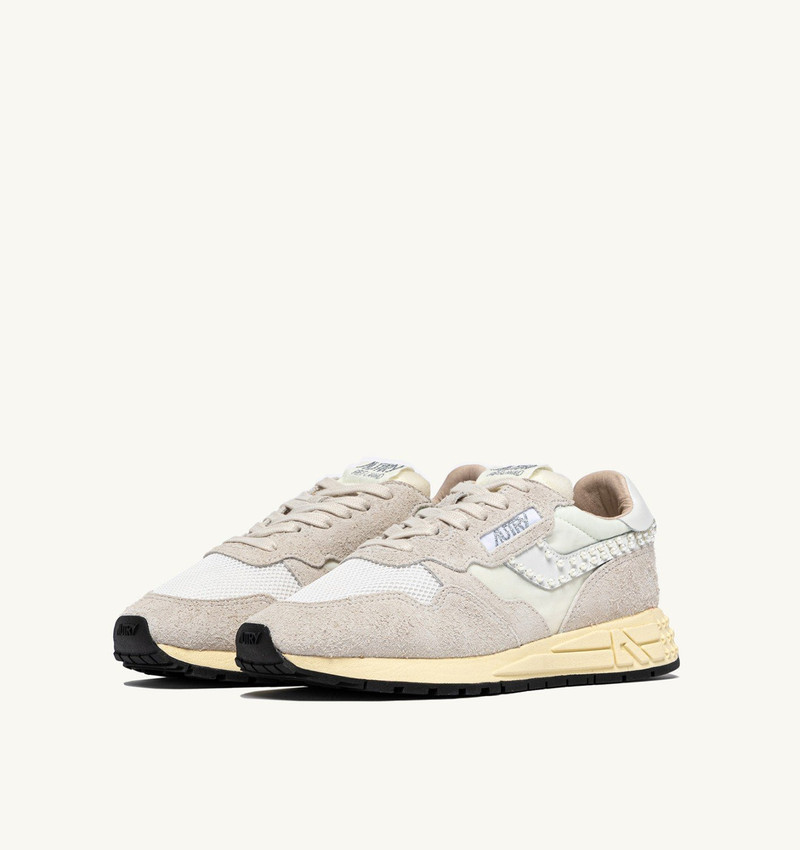REELWIND LOW SNEAKERS IN WHITE NYLON AND SUEDE 3