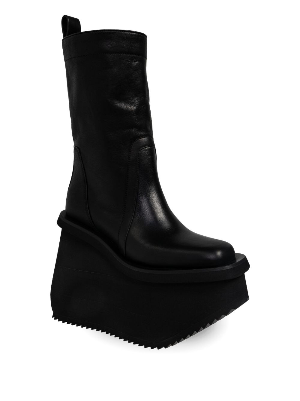 140mm platform leather boots - 2