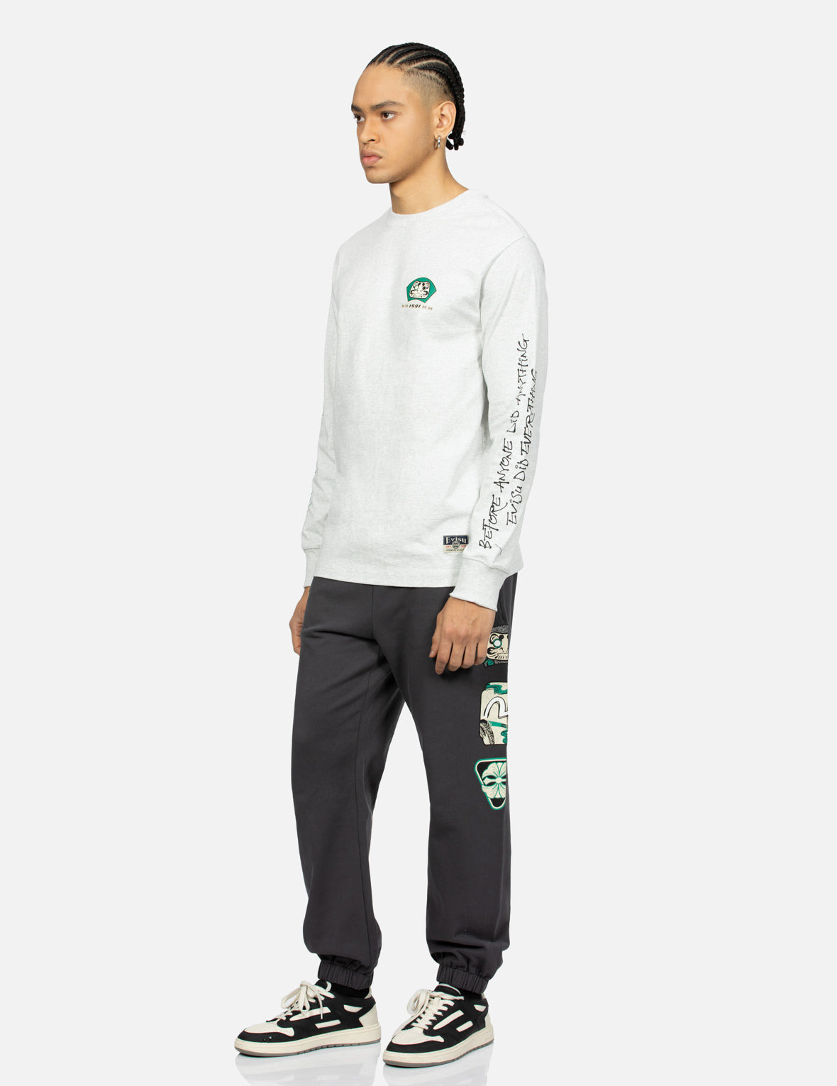 SEAGULL PRINT FASHION FIT SWEATSHIRT - 4