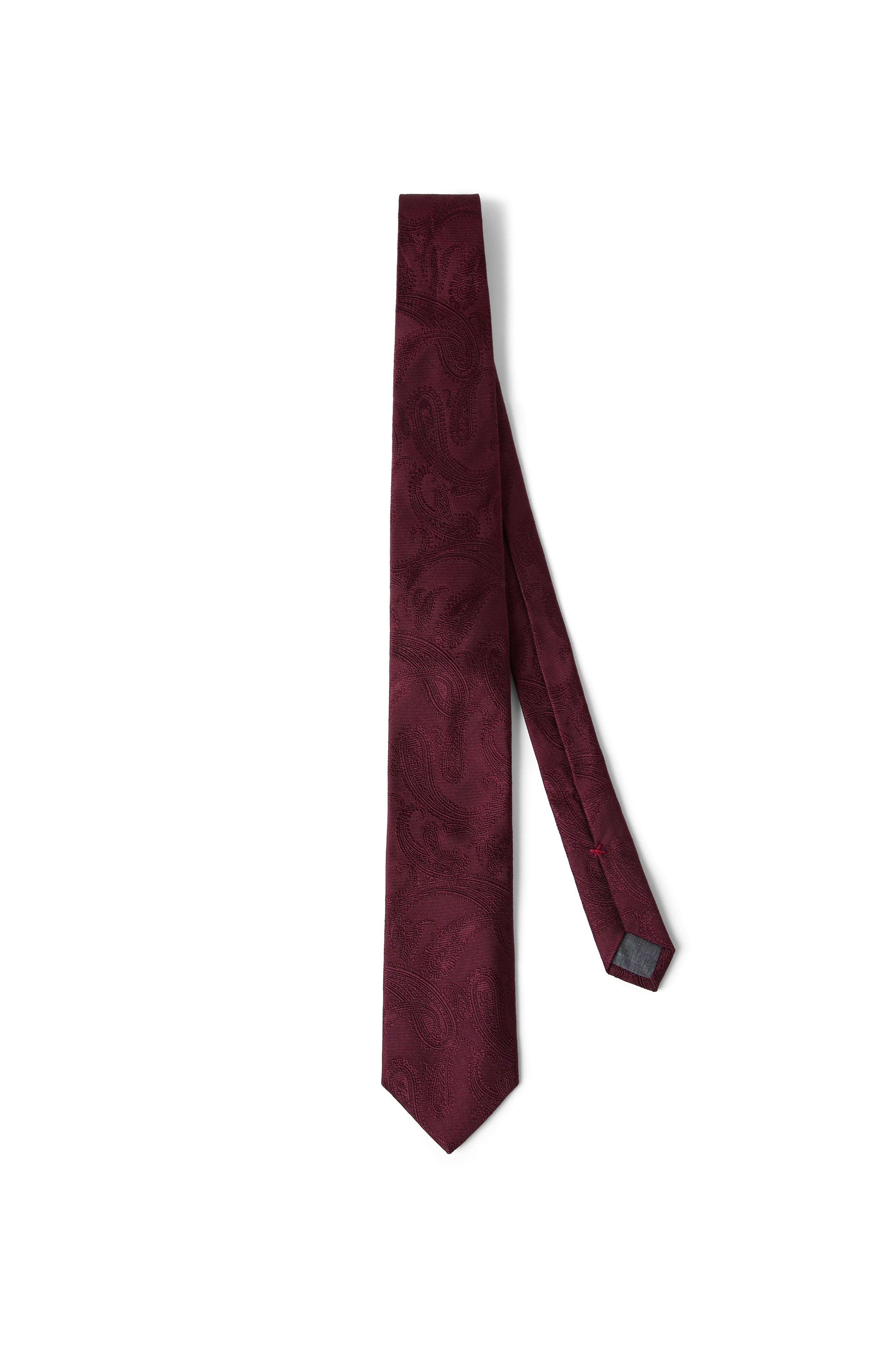Brunello Cucinelli Silk tie with pattern in Amaranth at Nordstrom - 1