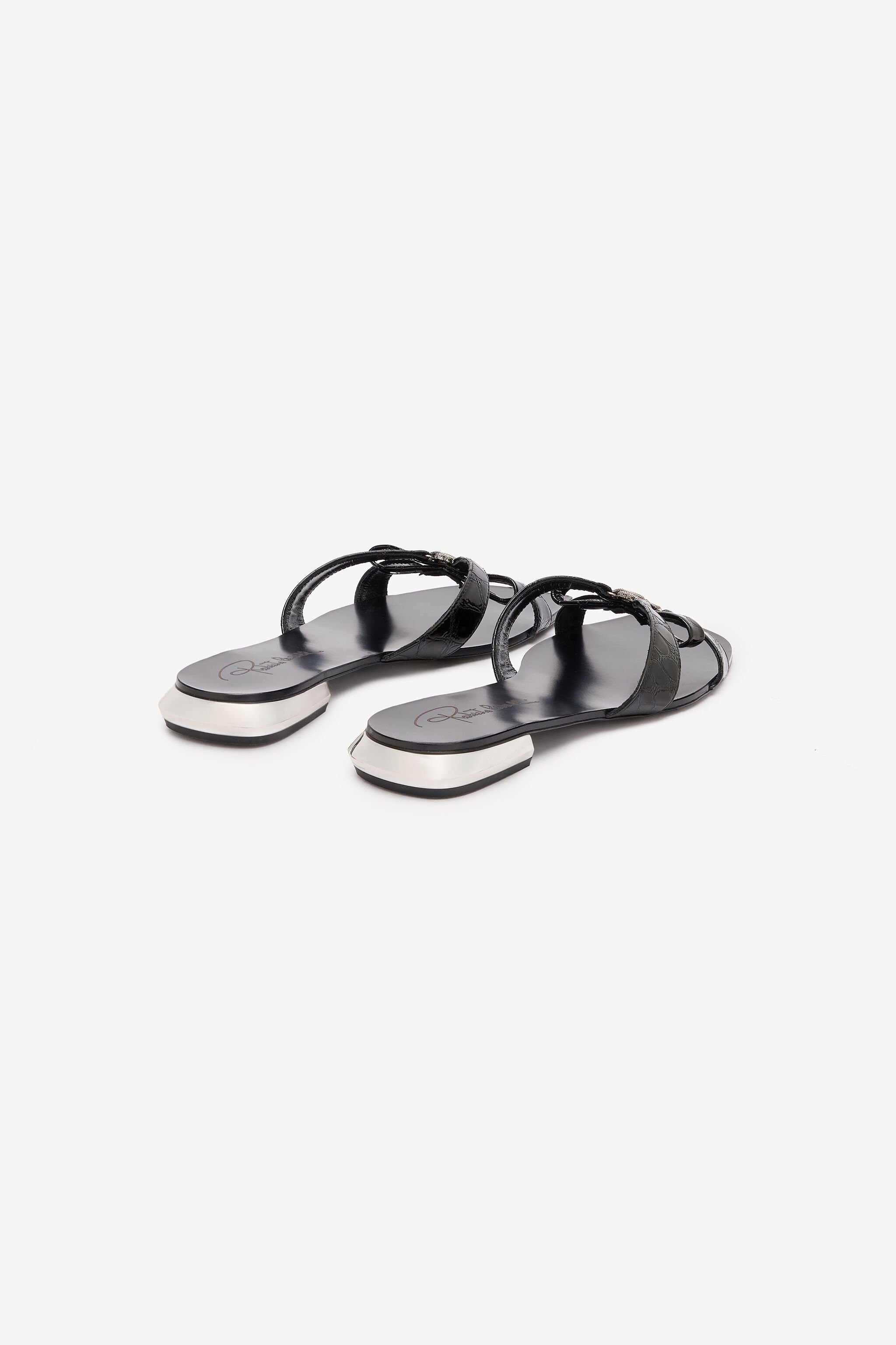 Low Sandals With Mirror Snake Monogram - 3