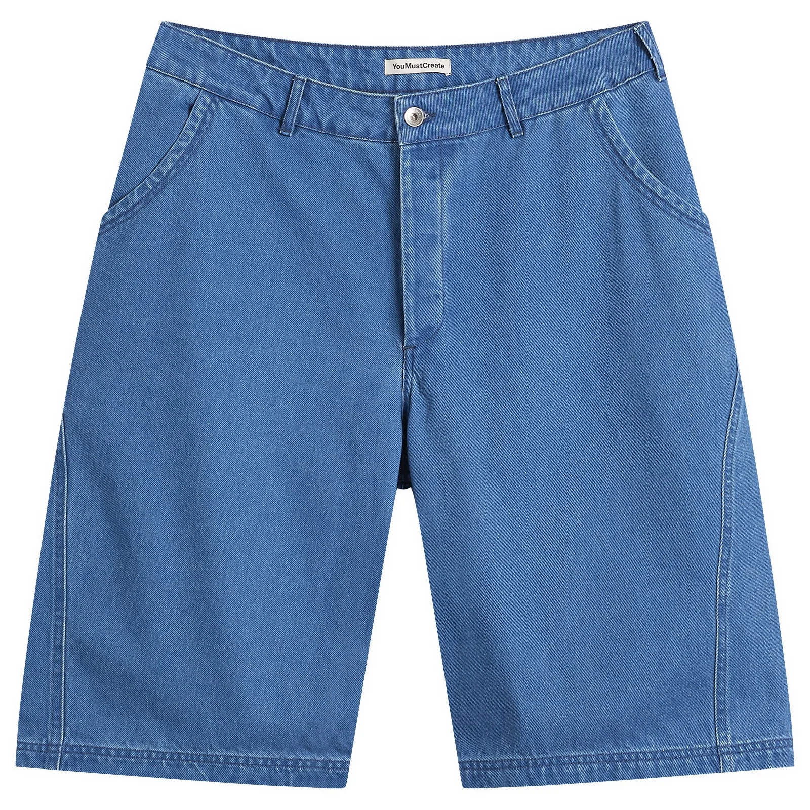 YMC 90'S Denim Twisted Shorts - 1