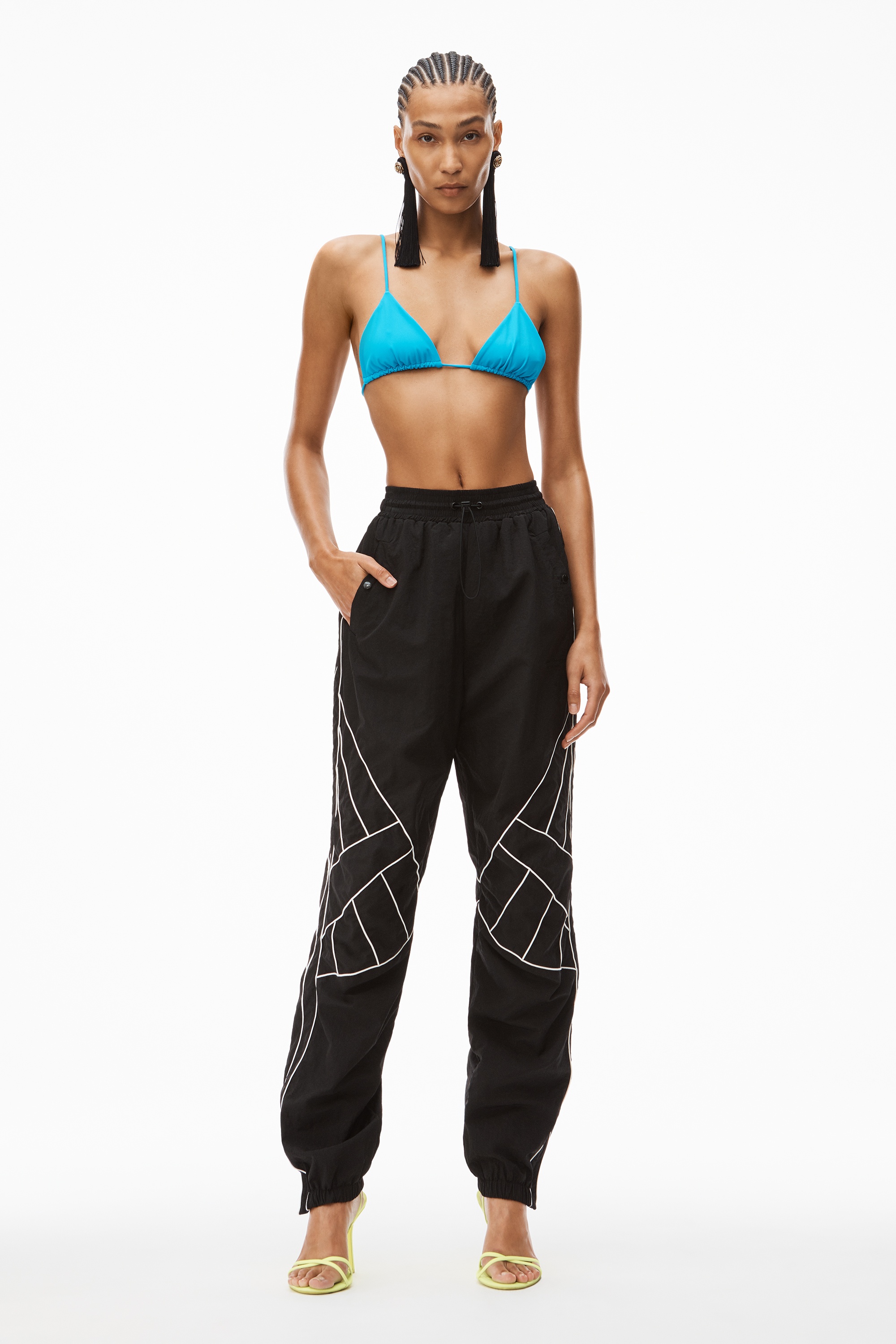 CRYSTAL CHARM BIKINI TOP IN JERSEY - 6