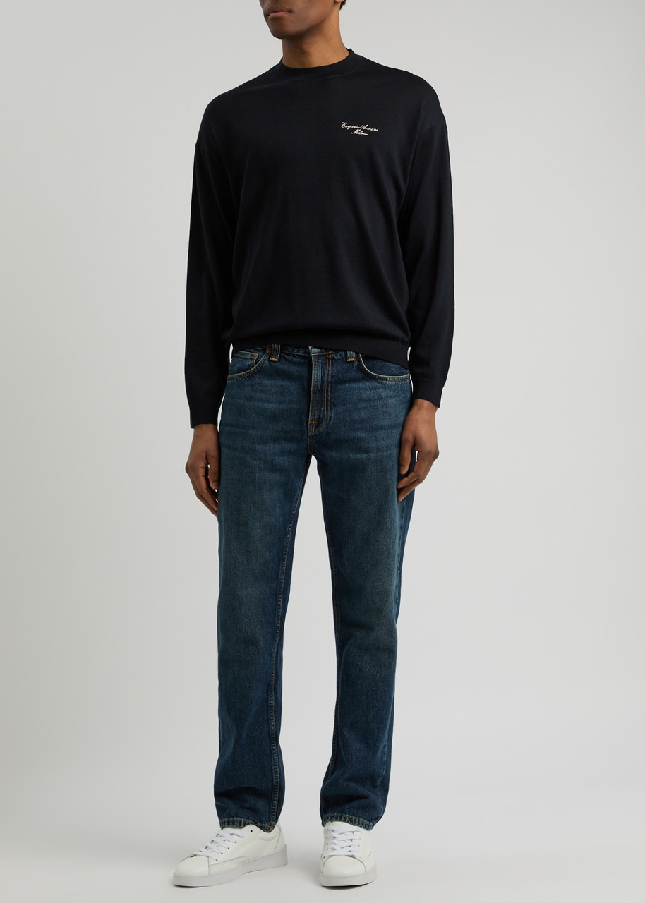 Emporio Armani Logo-embroidered Wool Jumper - 4