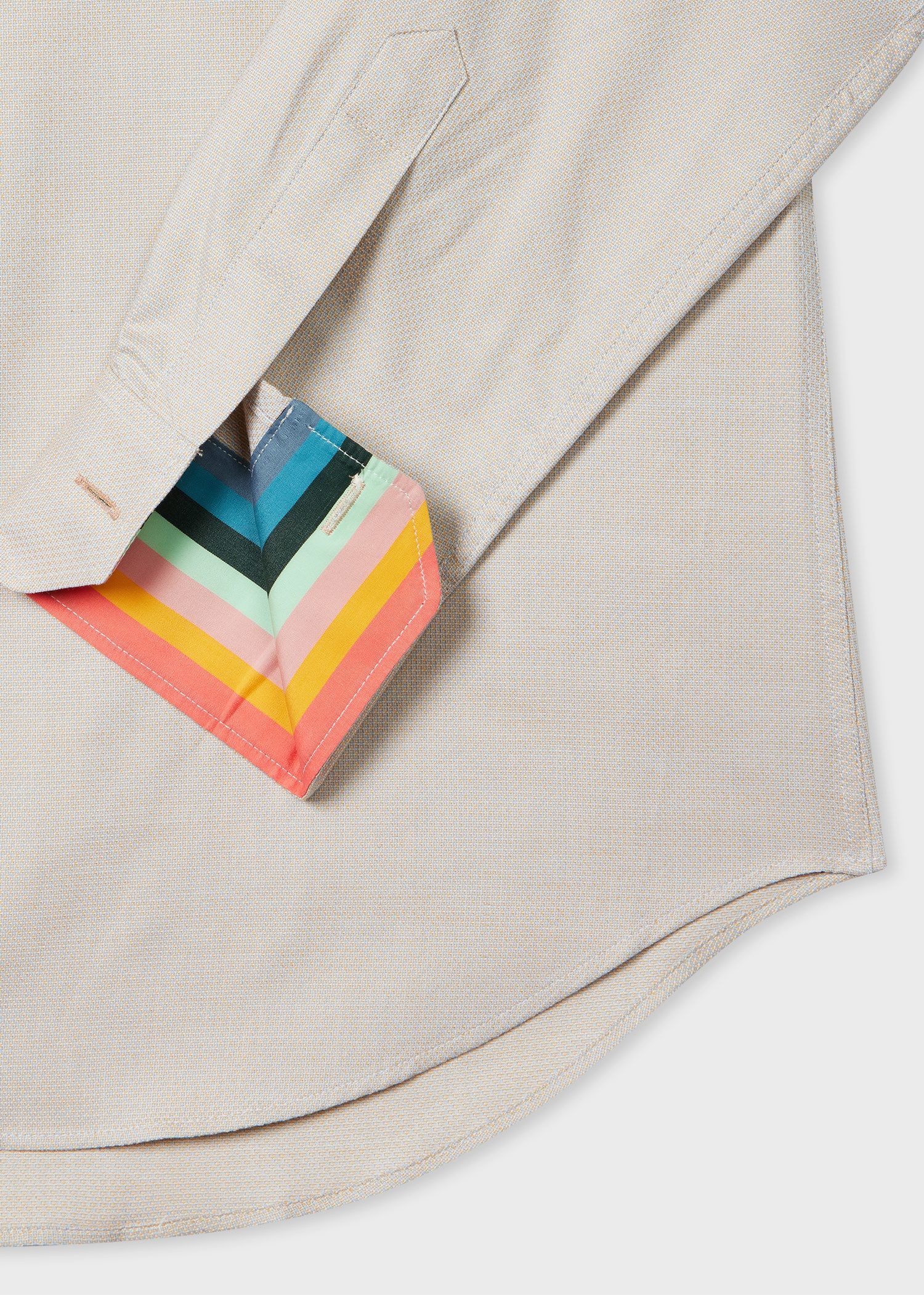 Tailored-Fit Grey Geo Easy Care Shirt - 2