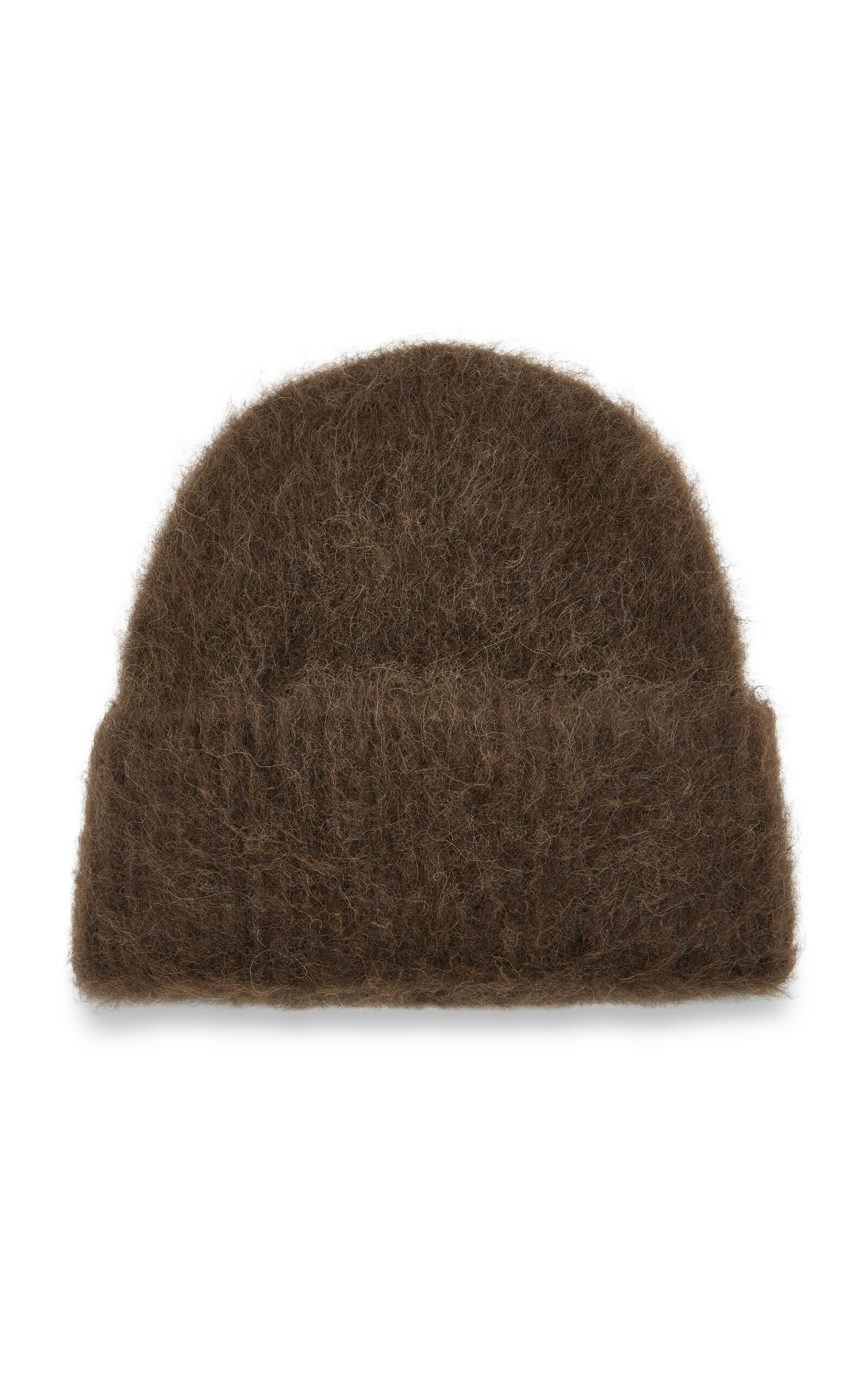 Alpaca-Blend Knit Beanie brown - 1