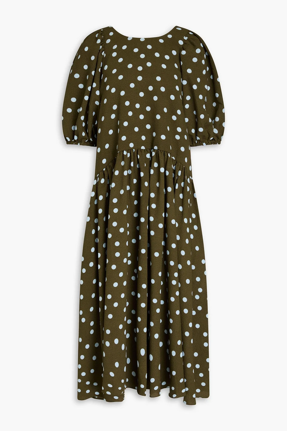 Amelia polka-dot seersucker midi dress - 1