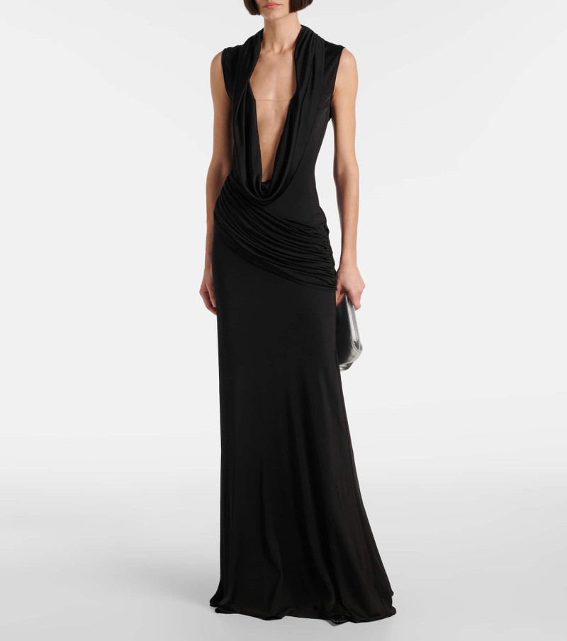 David Koma Draped gown outlook