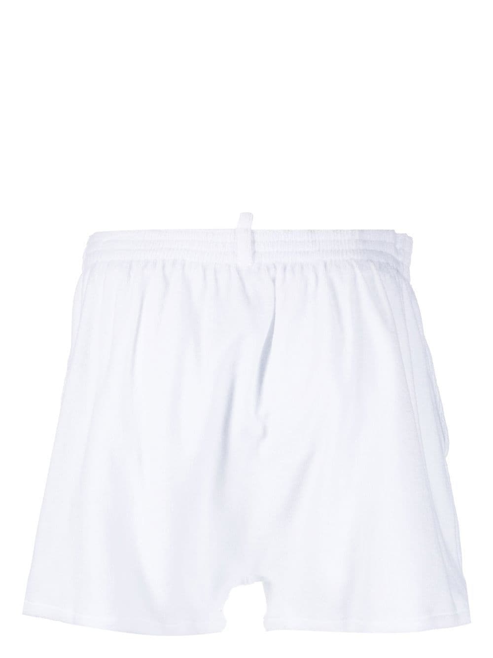 logo-print towelled swim shorts - 2