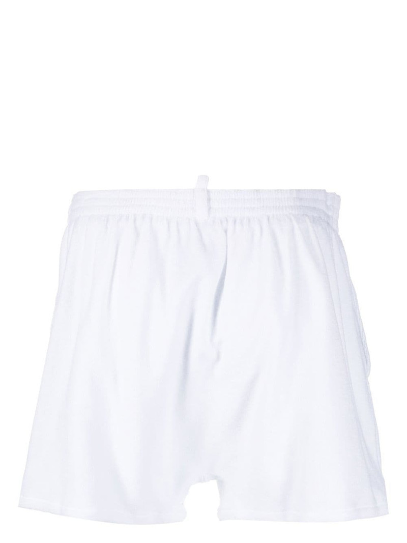 DSQUARED2 logo-print towelled swim shorts outlook