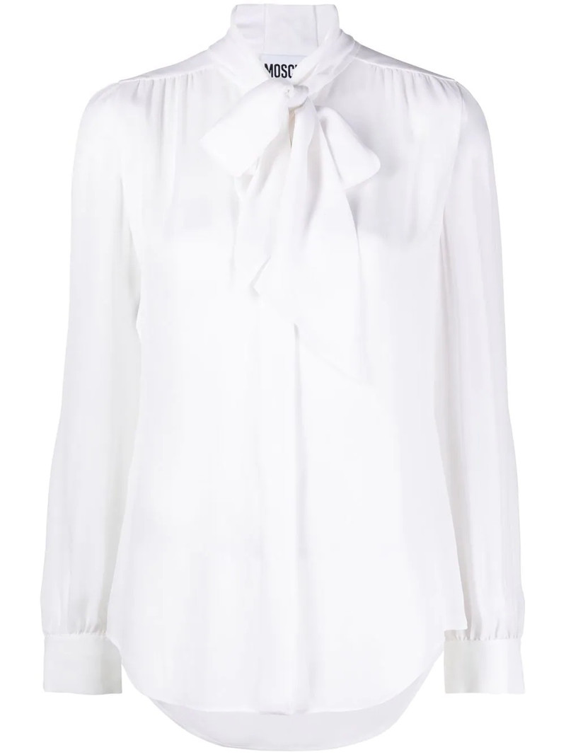 silk pussy-bow blouse 1