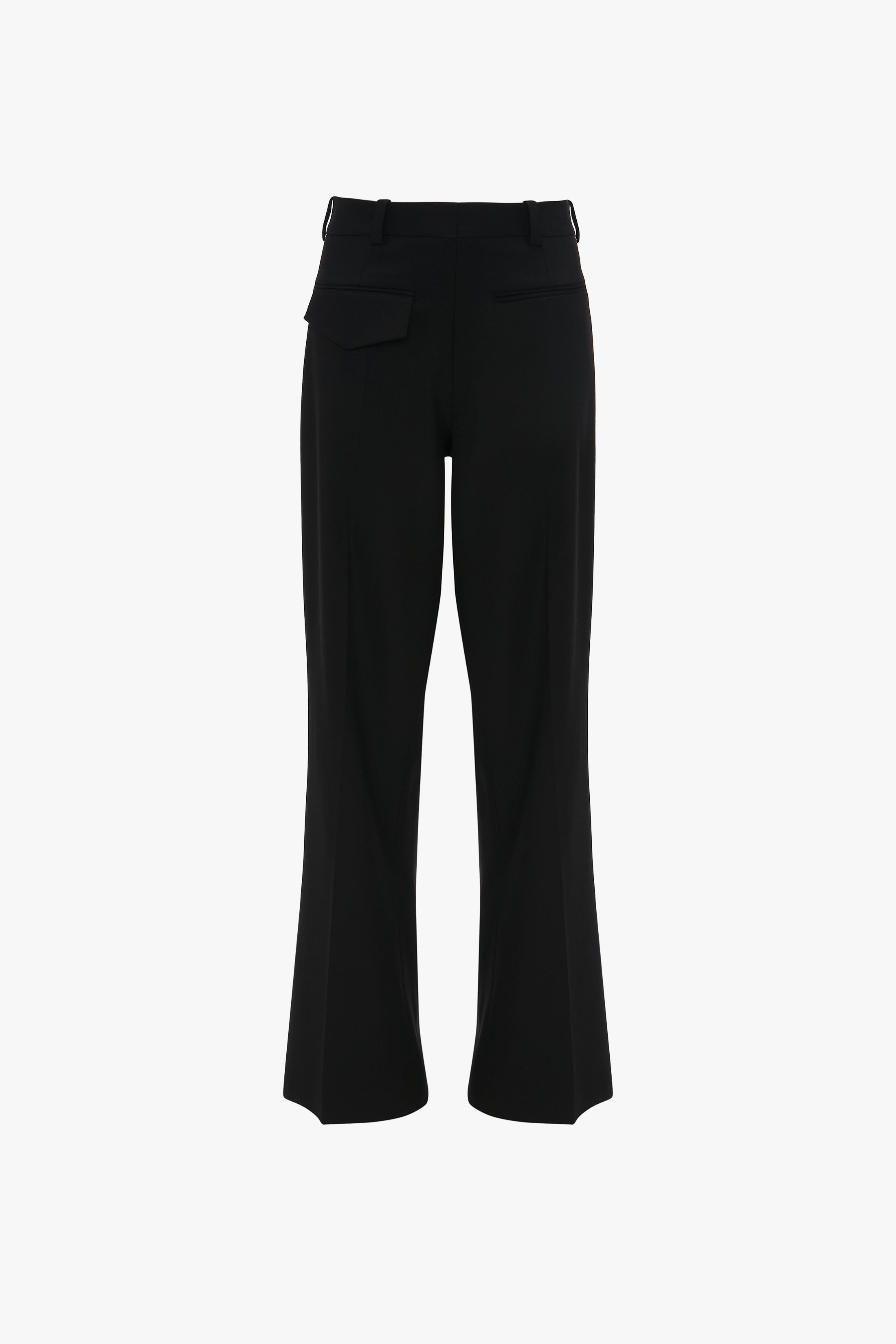 Reverse Front Trouser In Black - 1