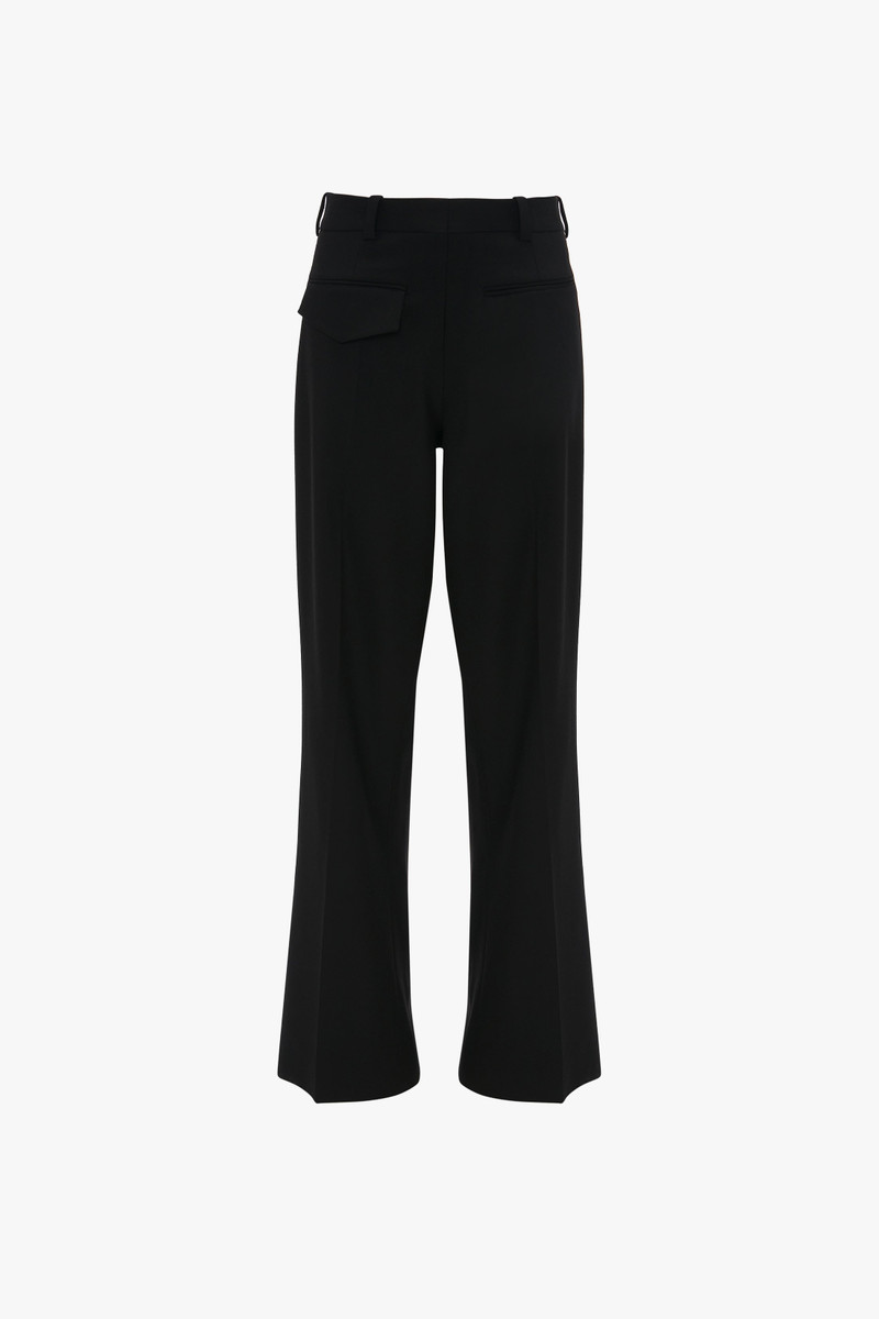 Reverse Front Trouser In Black - 1