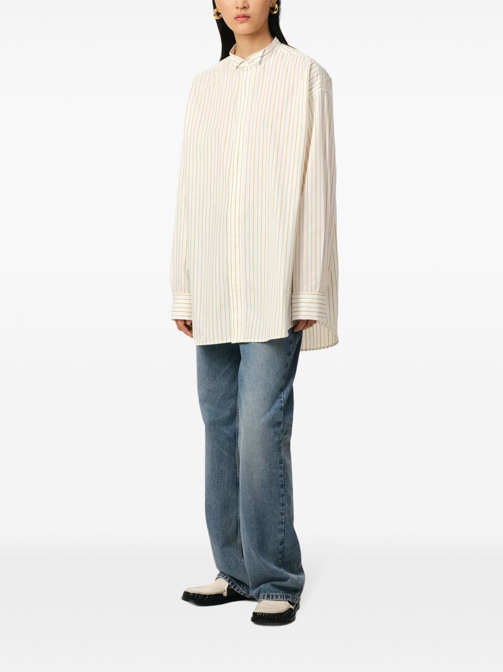 wingtip-collar shirt - 4