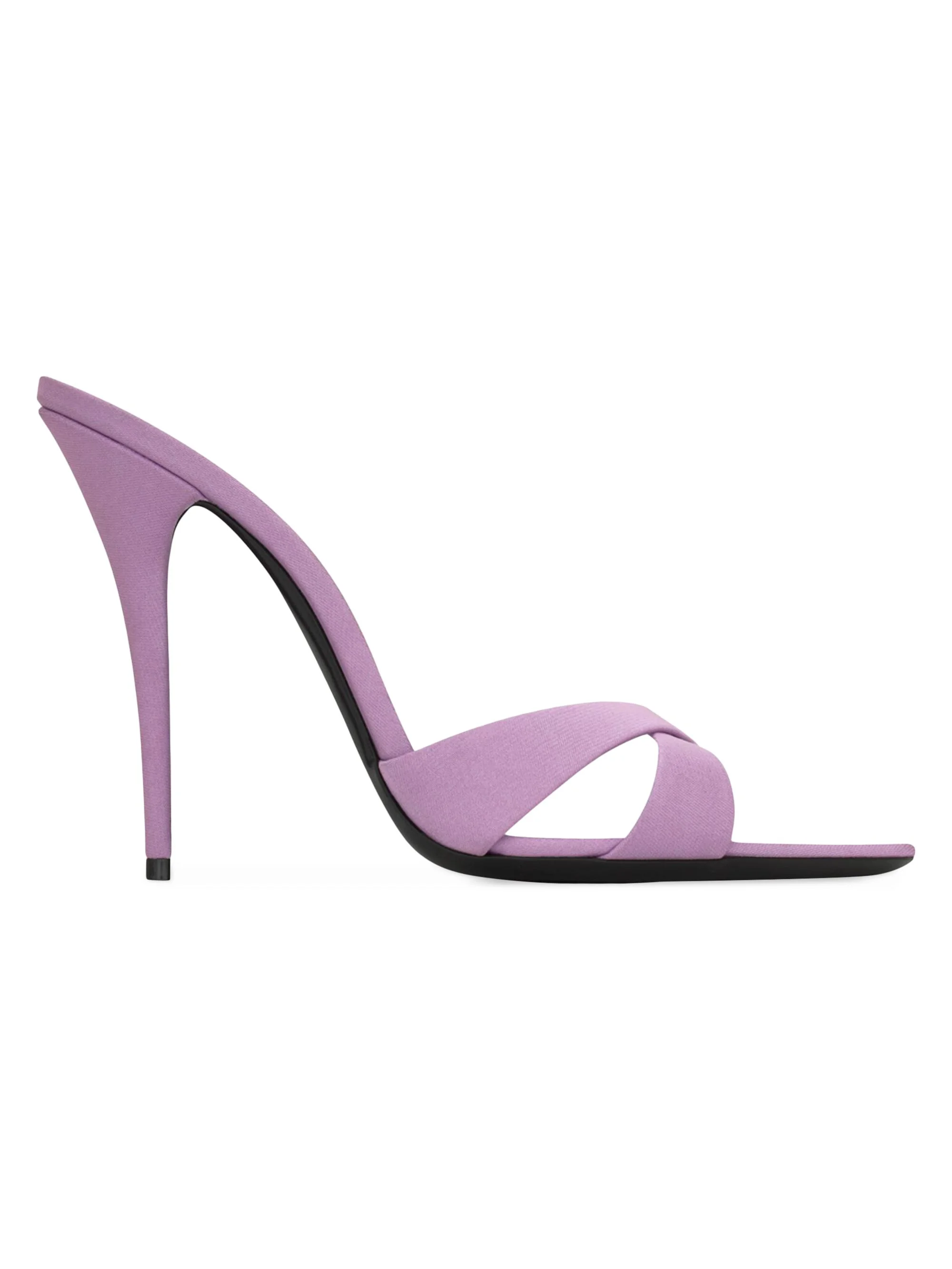 Women's Kirat Sandals in Satin Crepe - Purple - 1