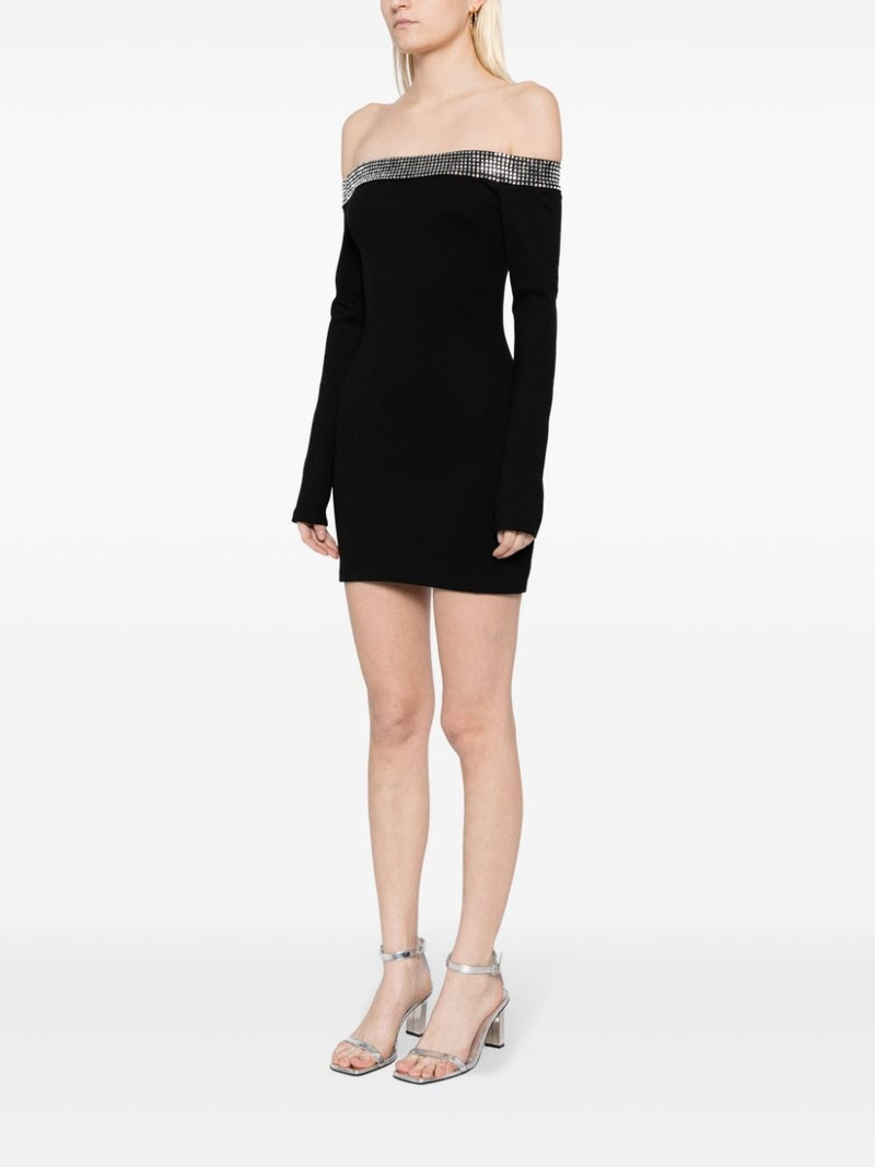 crystal-embellished off-shoulder dress 3