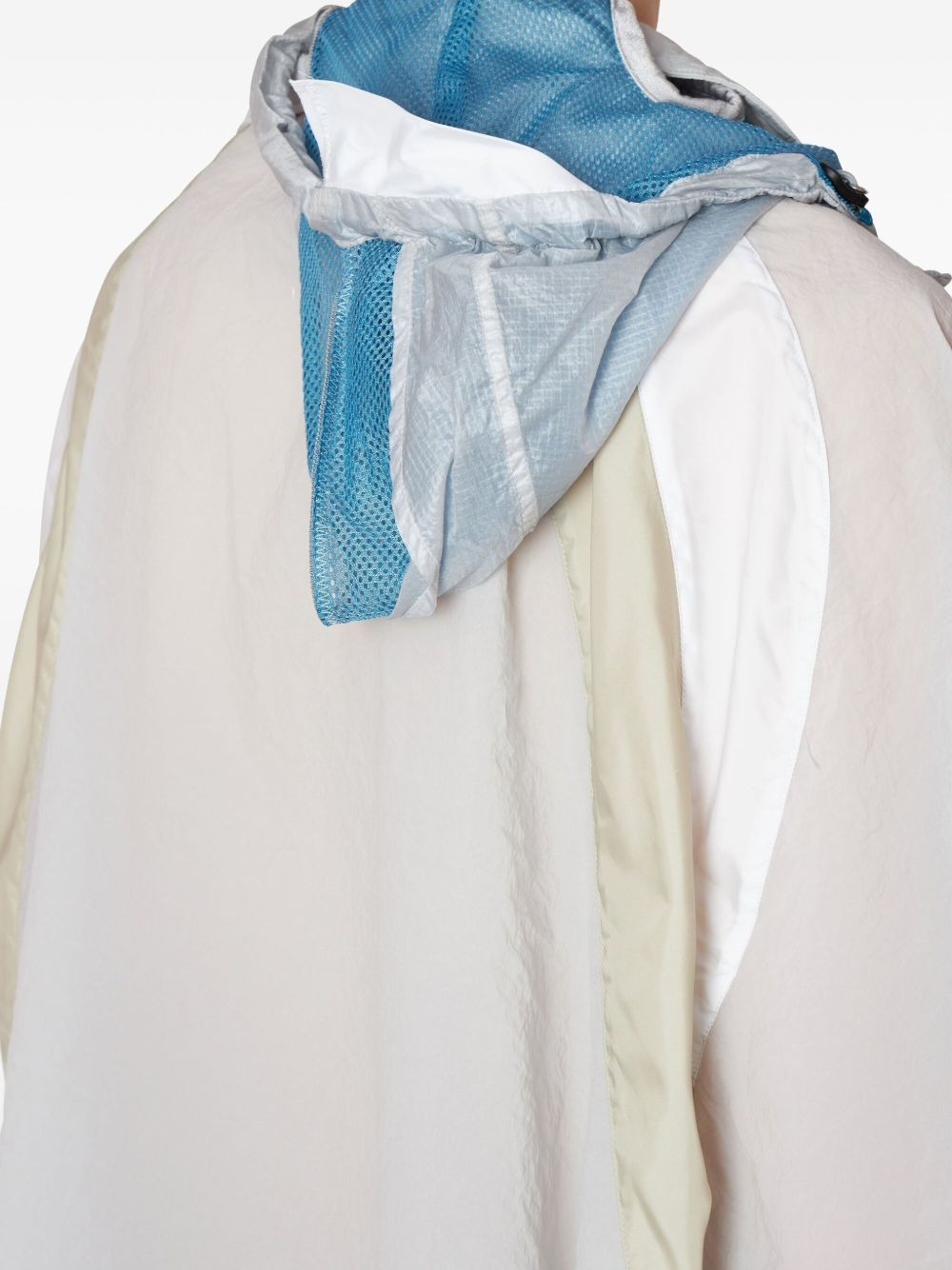 hooded panelled shirt - 5