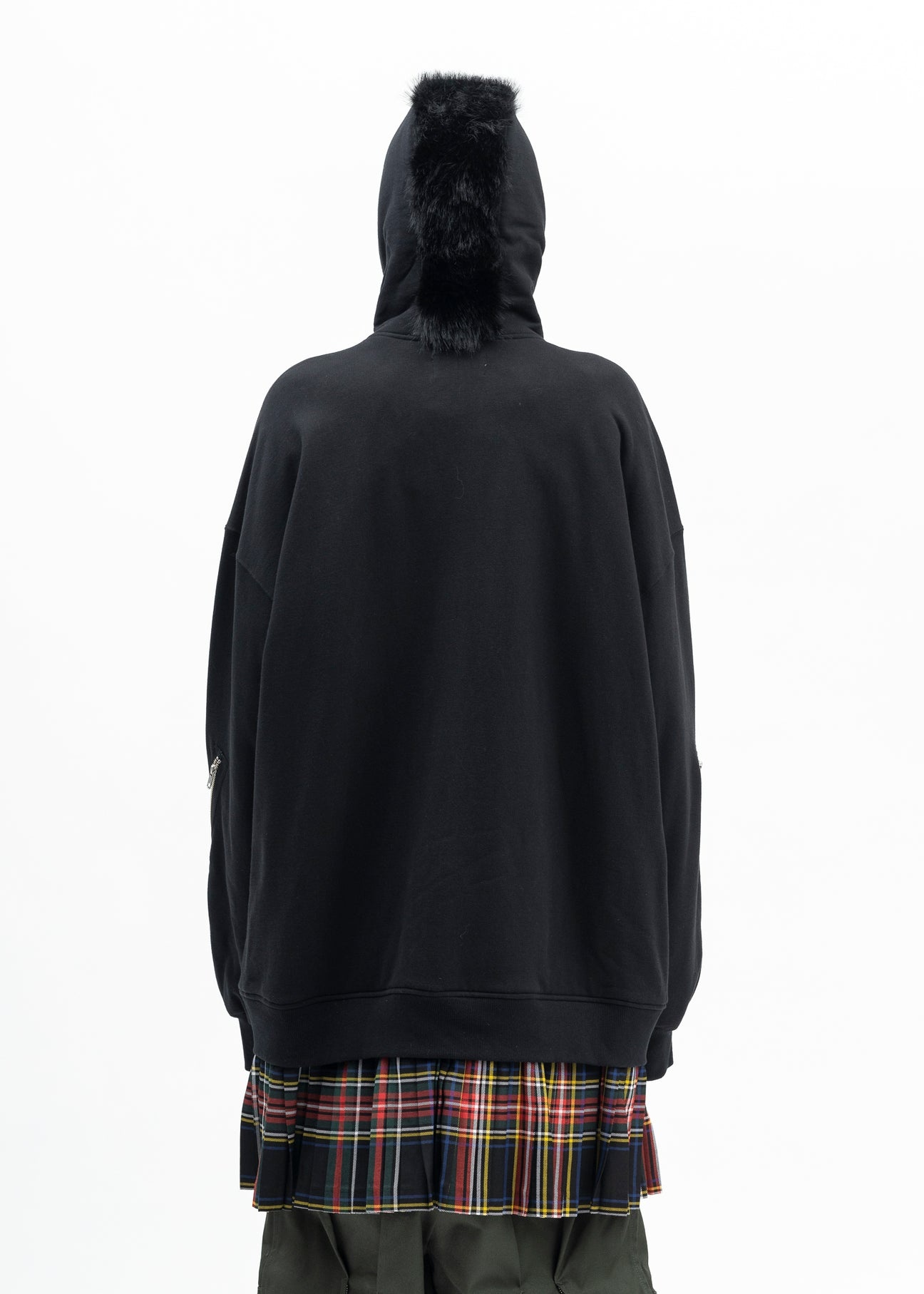 BLACK MOHAWK PUNK HOODIE - 3