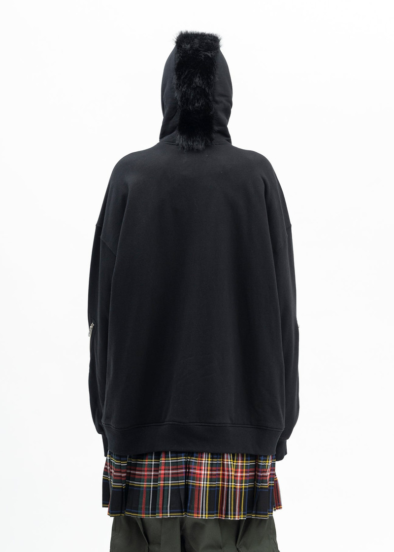 BLACK MOHAWK PUNK HOODIE 3