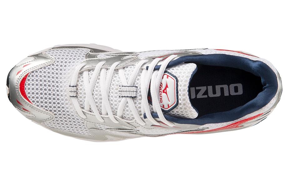 Mizuno Wave Rider 10 'White Silver Red' D1GA210408 - 3